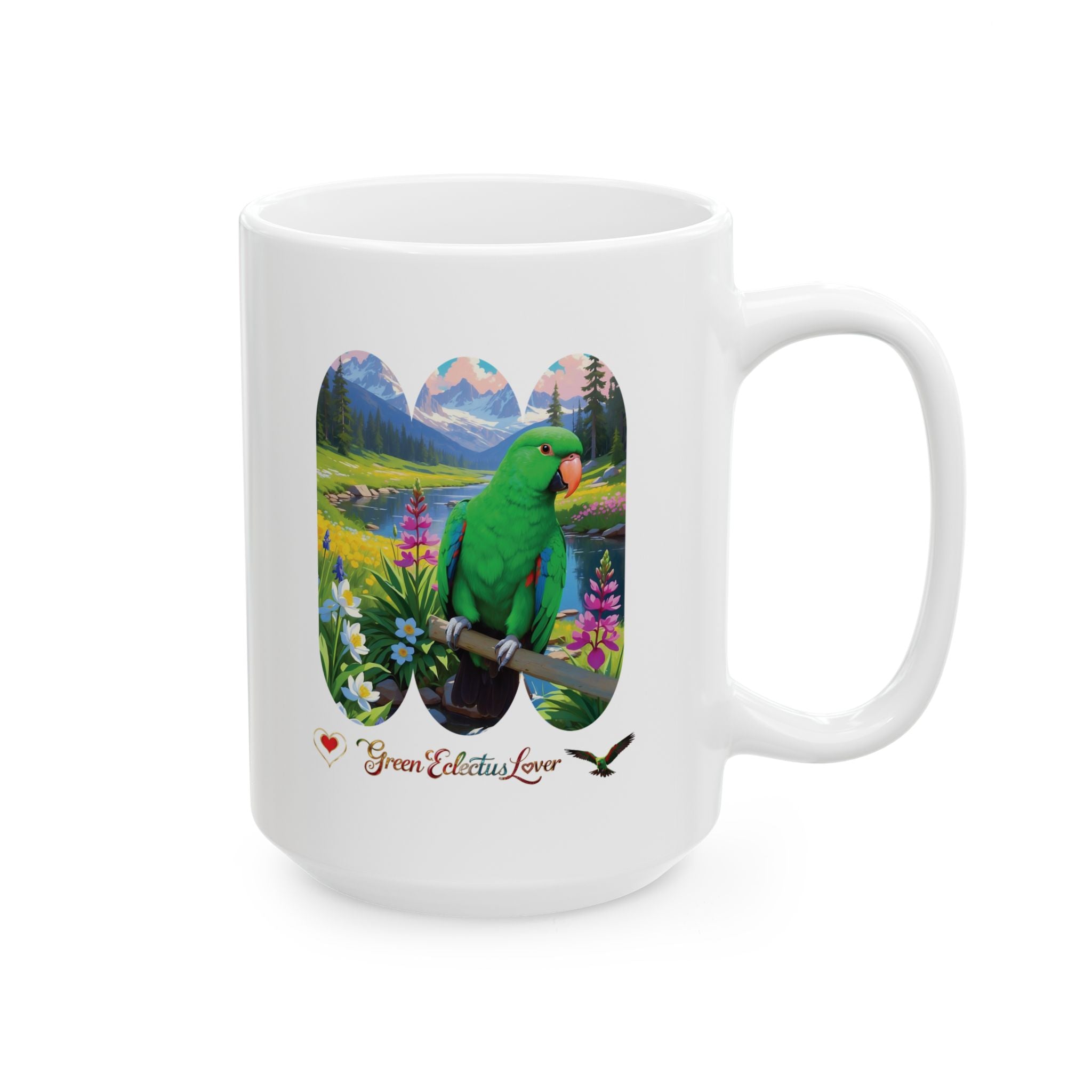 Green Eclectus Mug