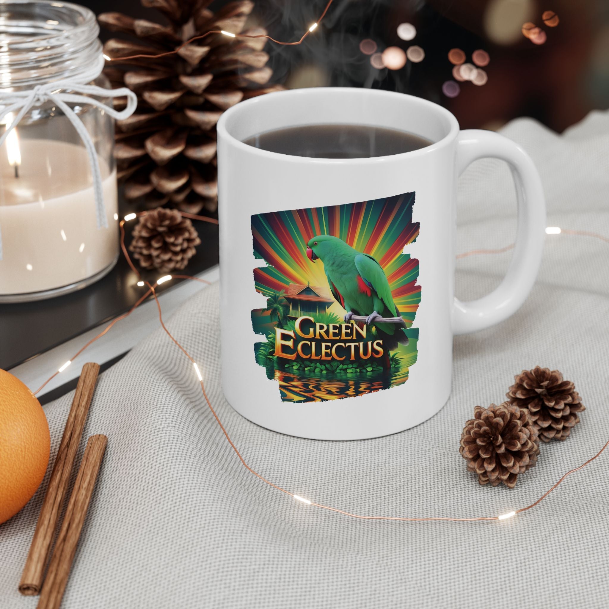 Green Eclectus Mug