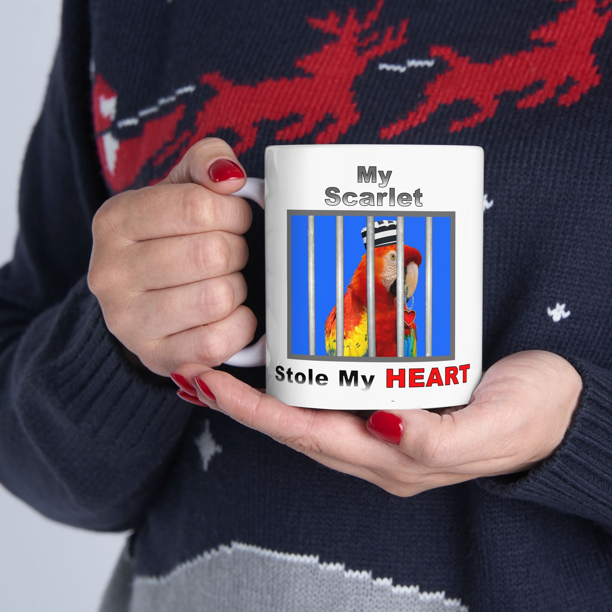 My Red Scarlet Stole My Heart Mug