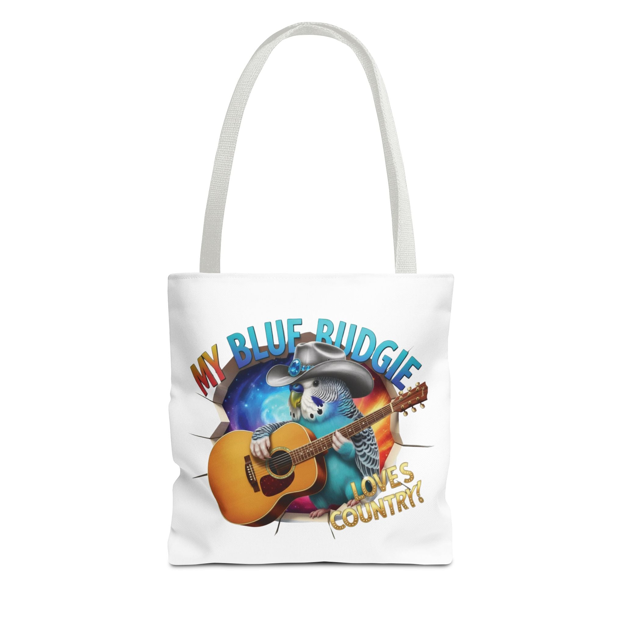 Blue Budgie Loves Country Tote Bag