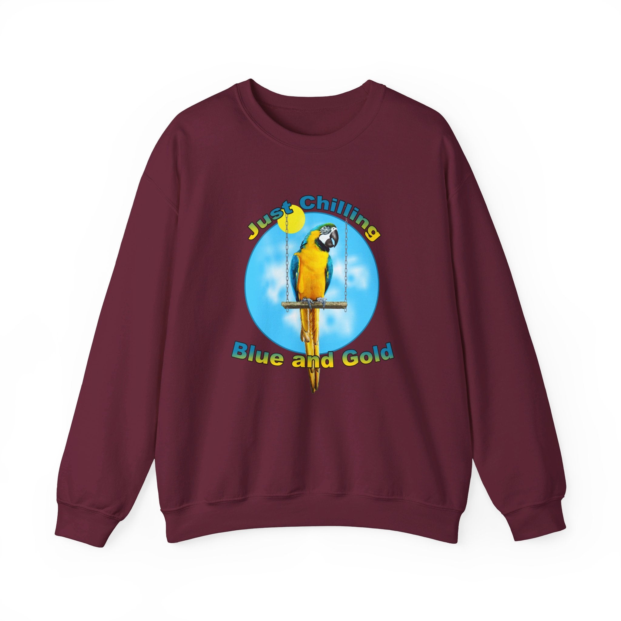 Just Chilling Swing Blue And Gold Sweatshirt