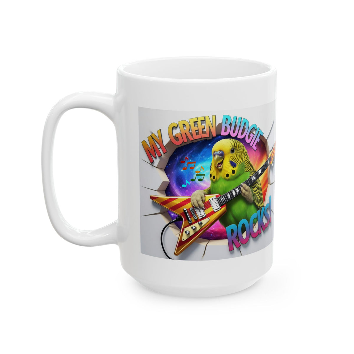 My Green Budgie Rocks Mug