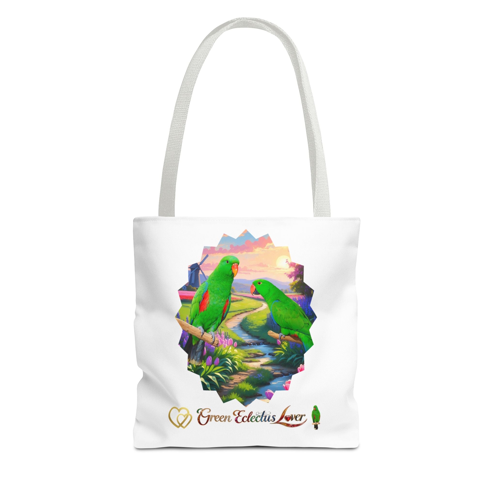 Green Eclectus Tote Bag