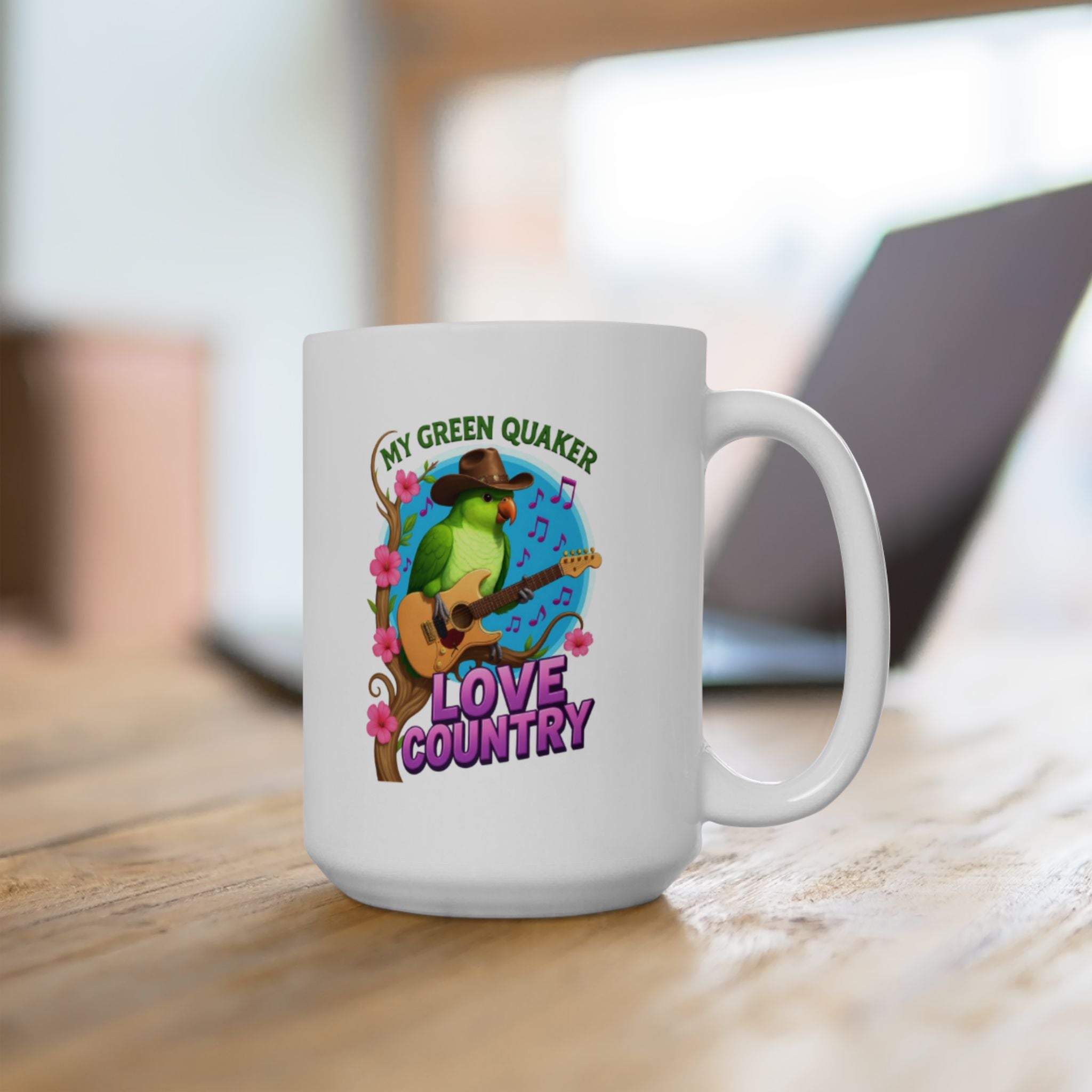 Green Quaker Love Country Mug