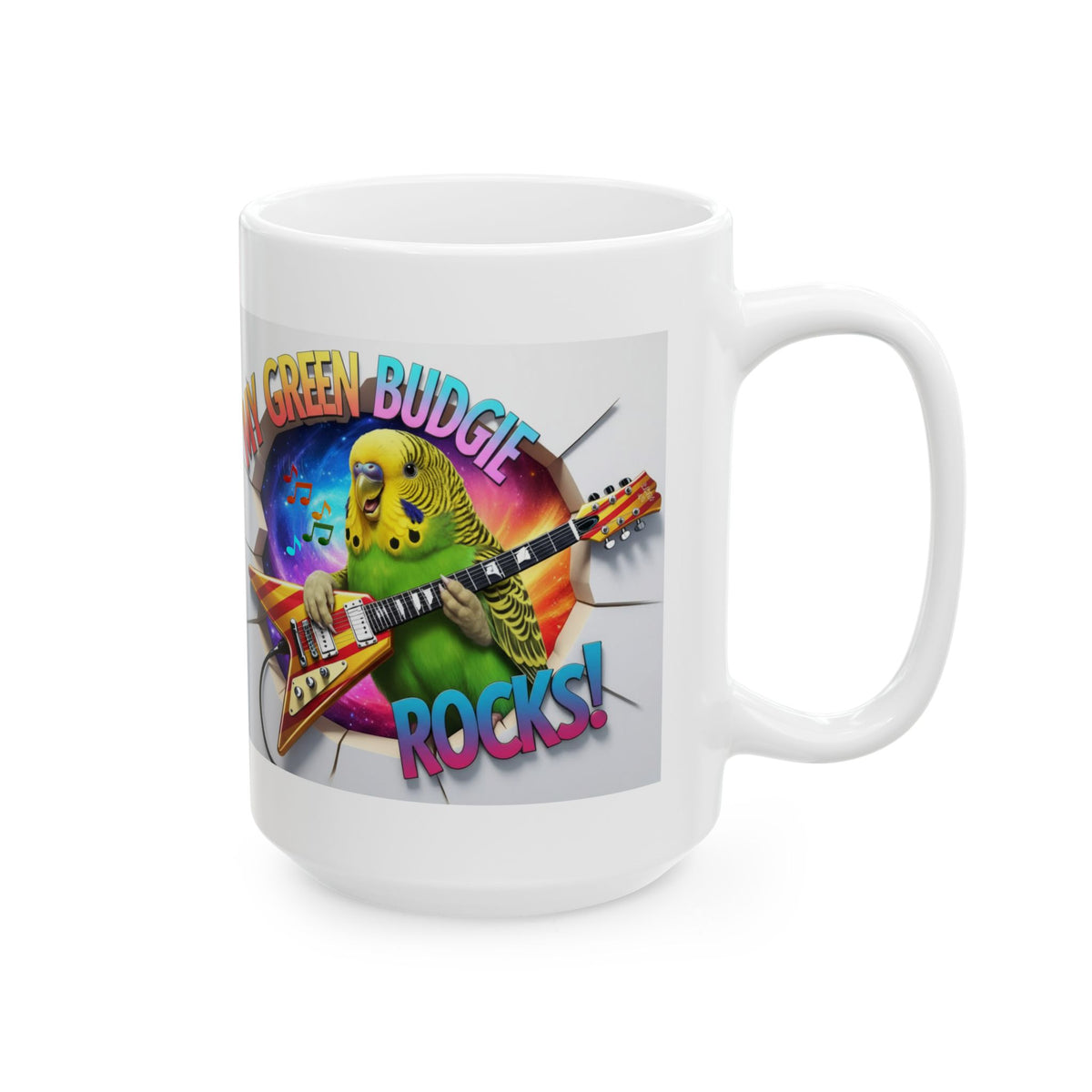 My Green Budgie Rocks Mug