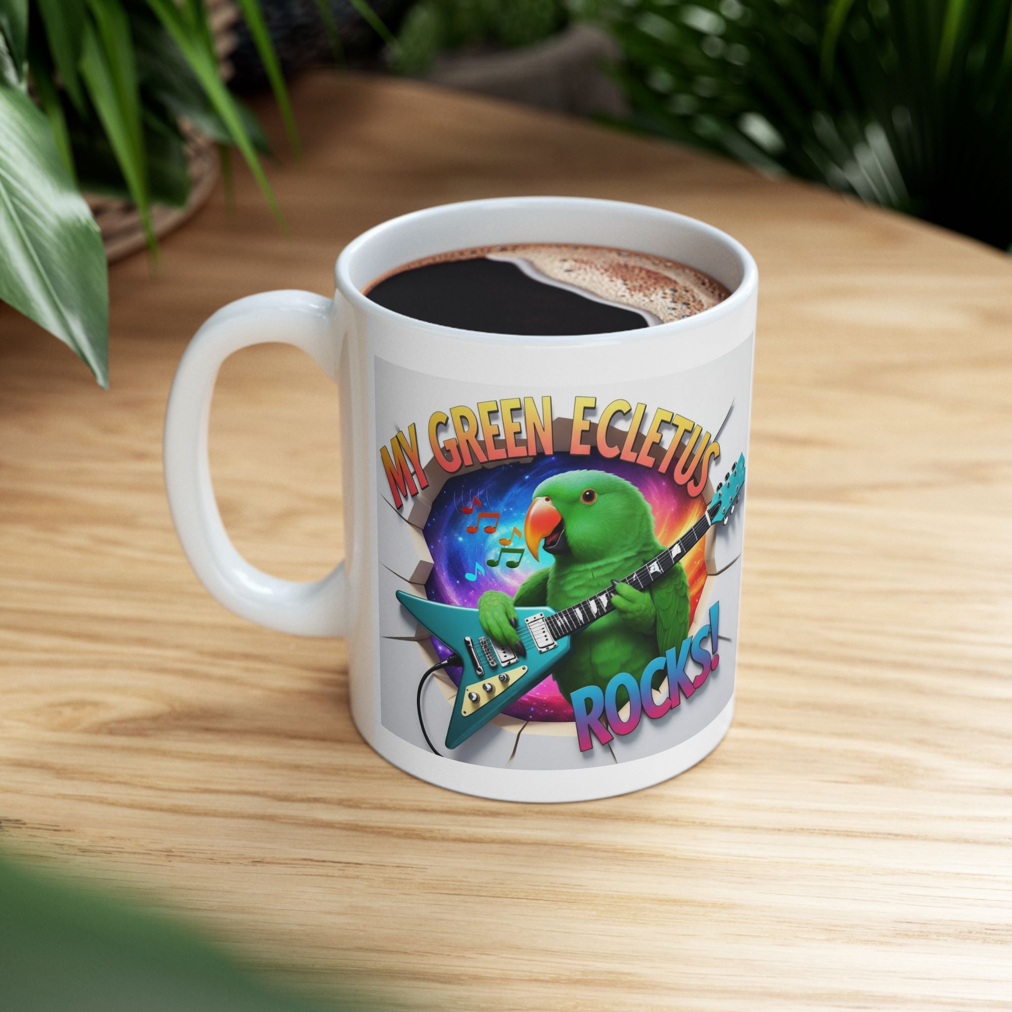 My Green Eclectus Rocks Mug