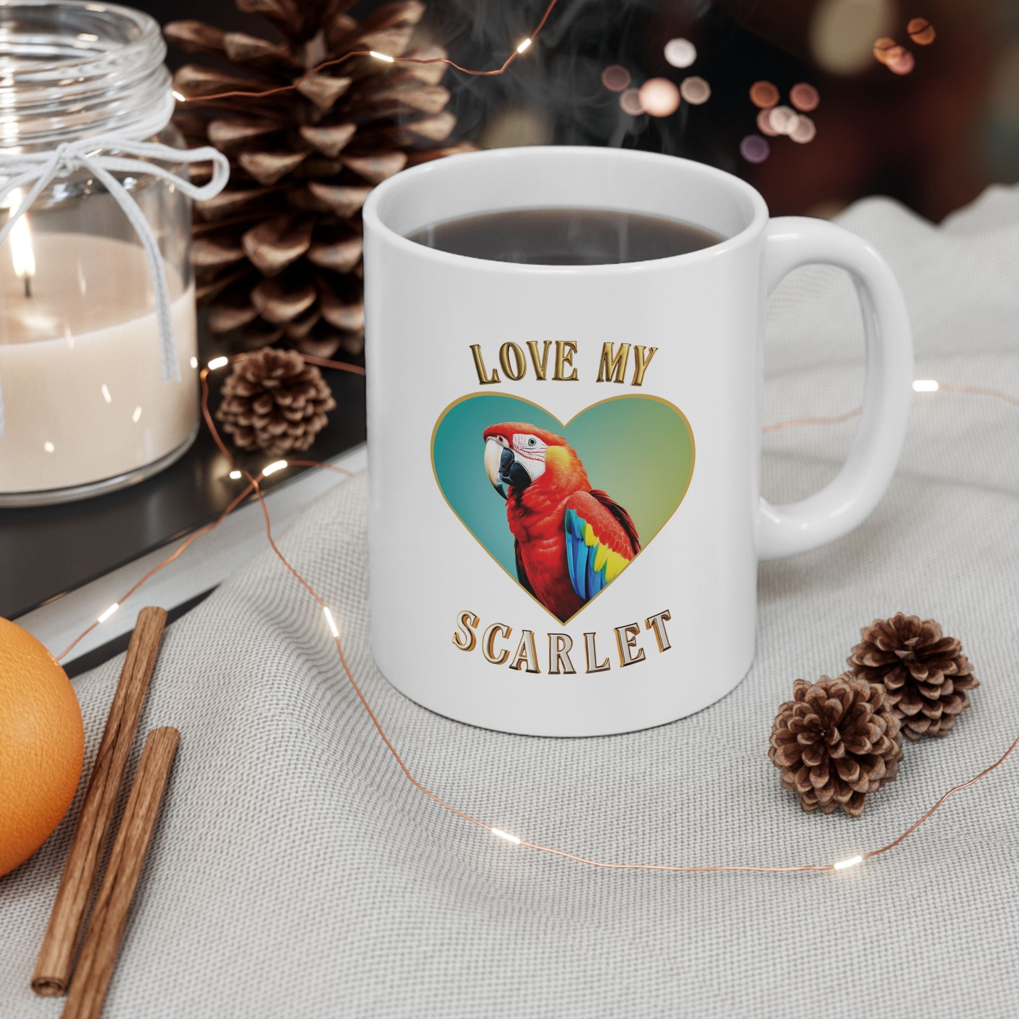 Love My Scarlet Macaw Mug