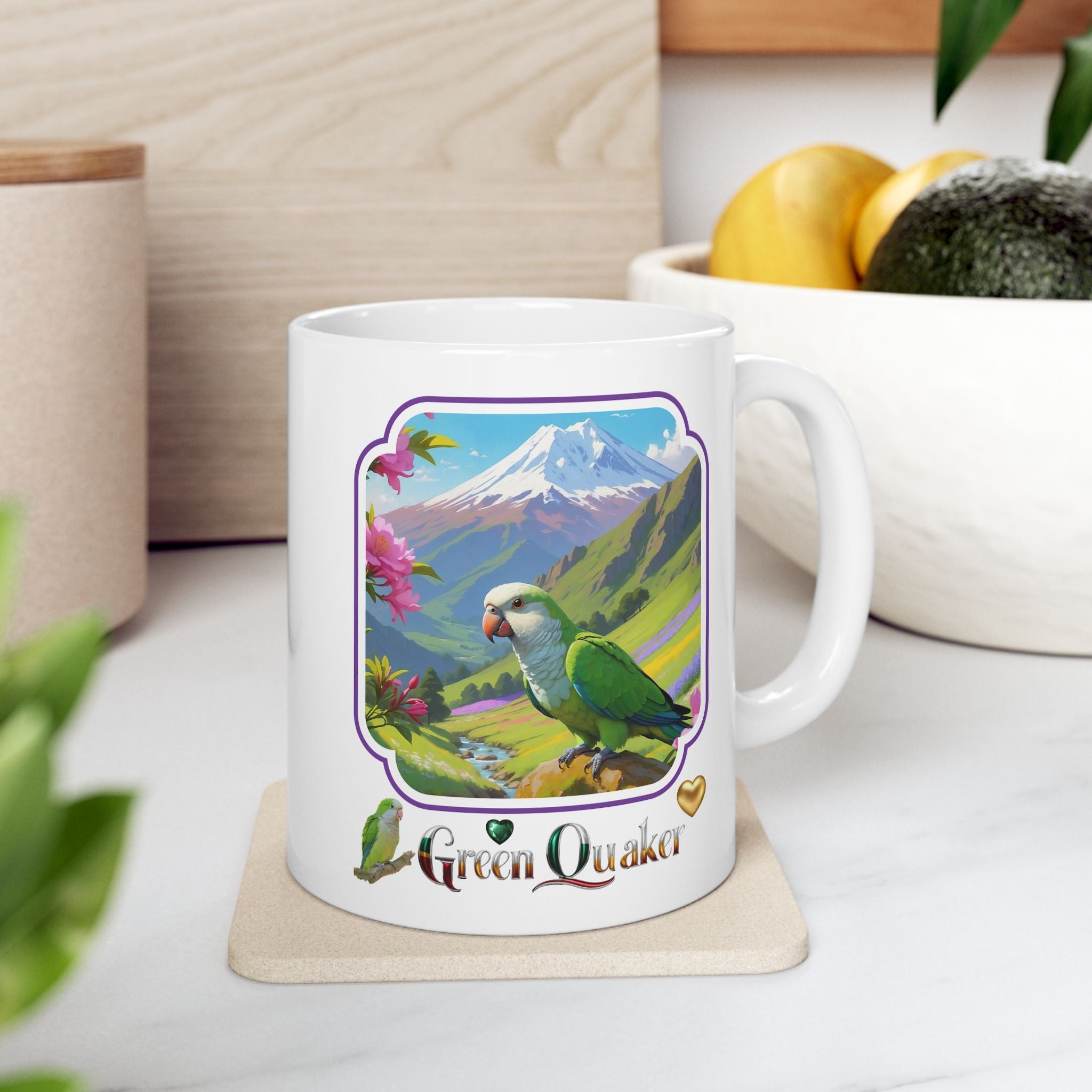 Green Quaker Mountain Mug