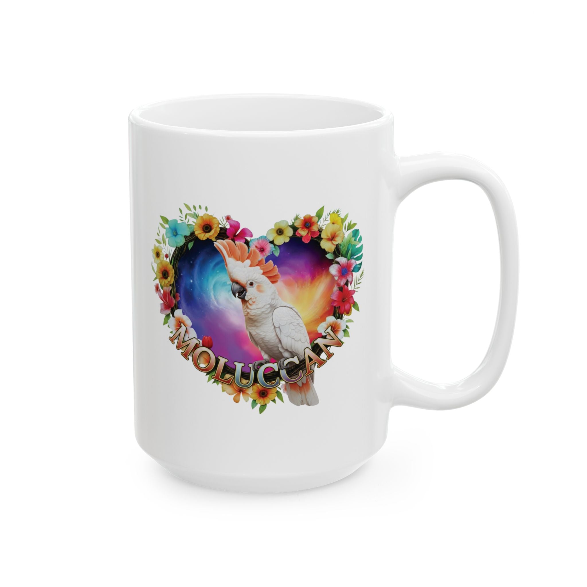 Floral Moluccan Cockatoo Mug
