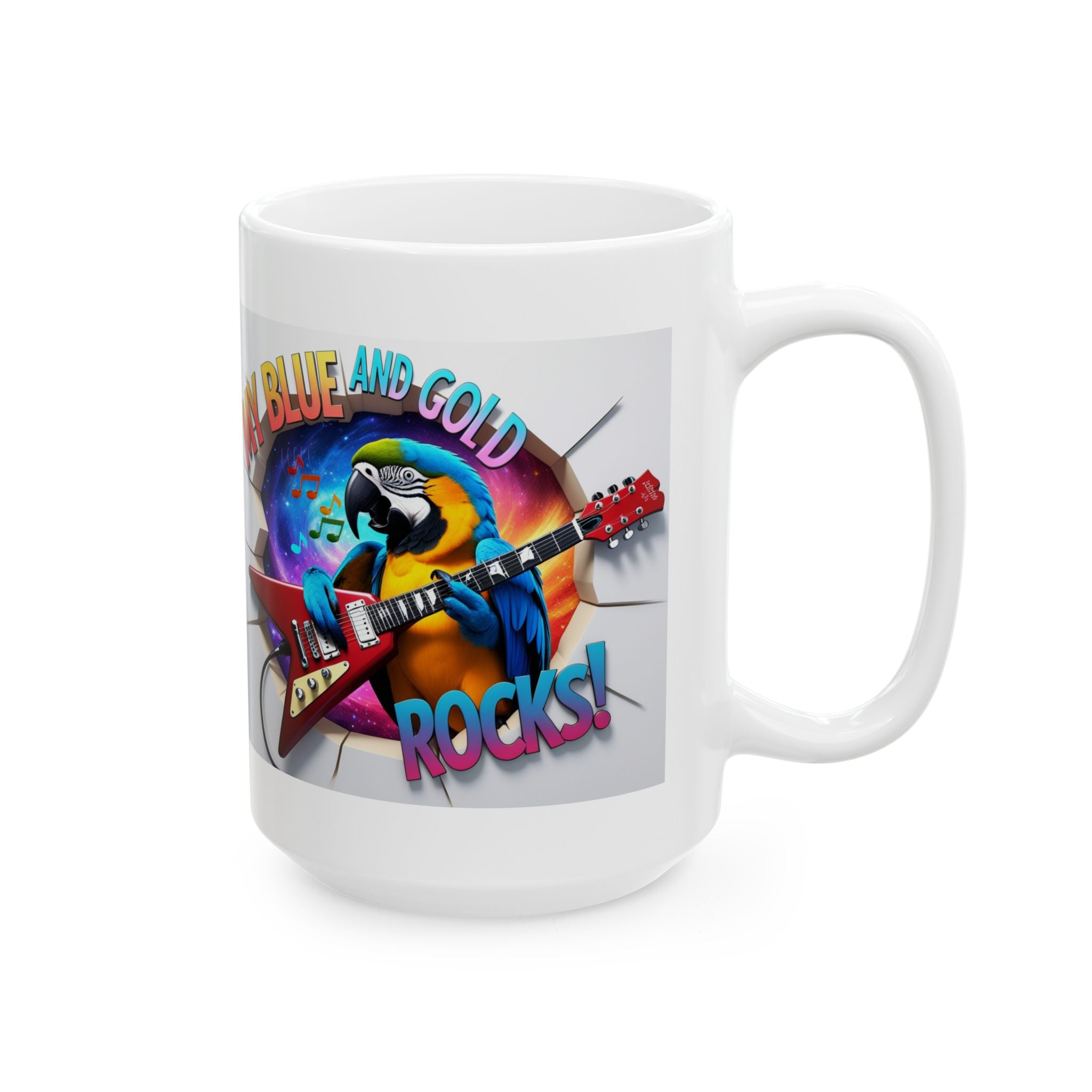 My Blue and Gold Rocks Mug