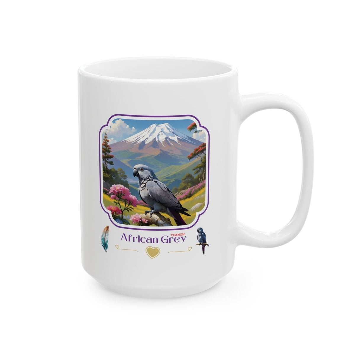 African Grey Timneh Mountain Mug