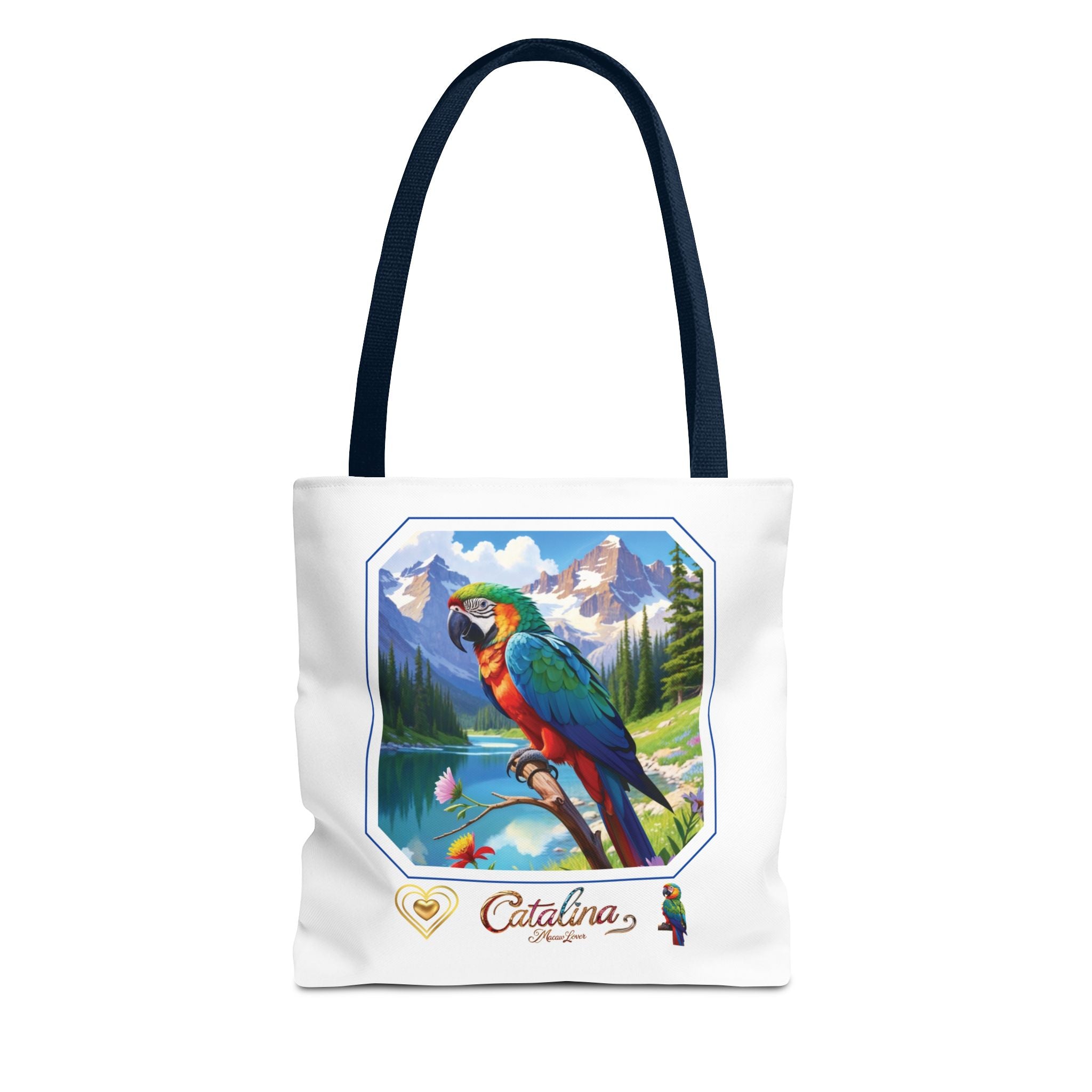Catalina Macaw Lover Lake Scenic Tote Bag