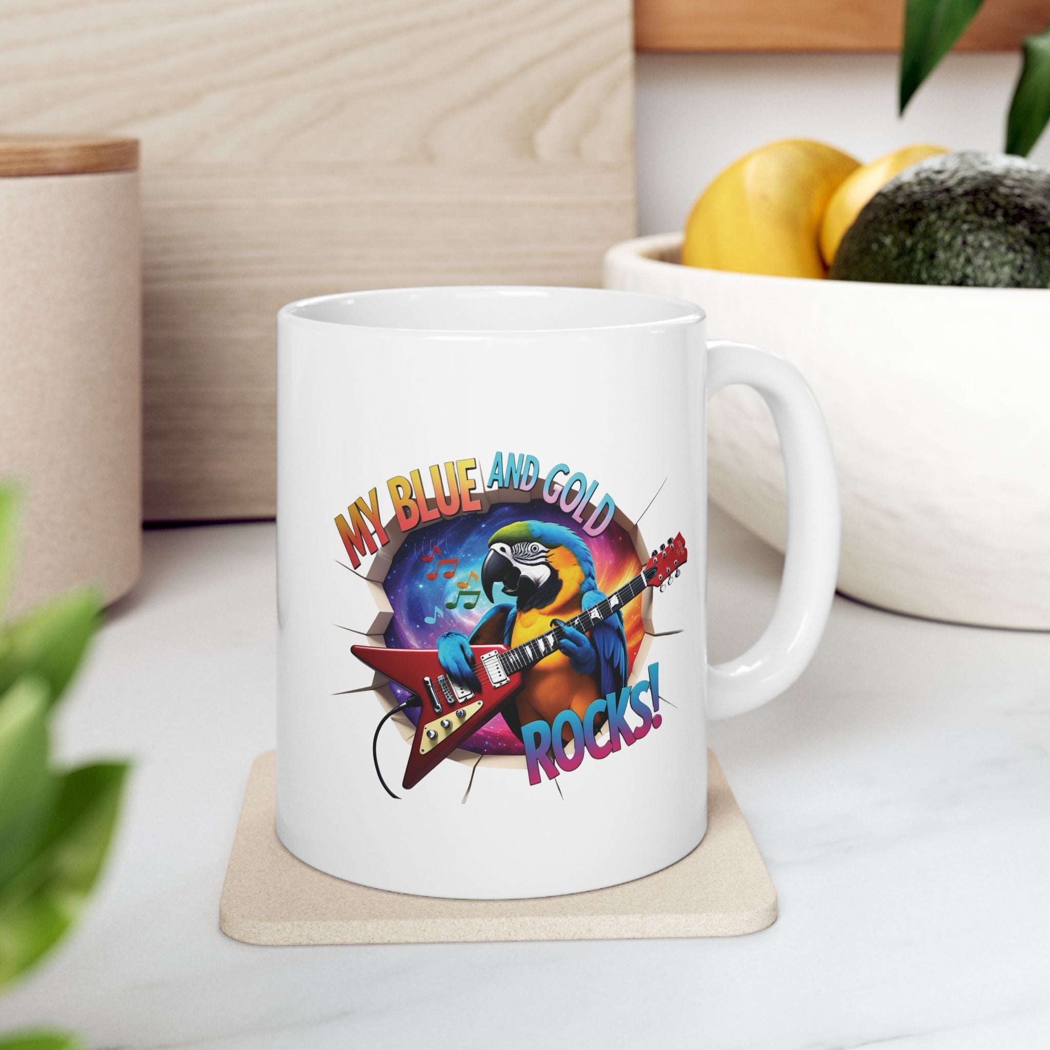 My Blue & Gold Rocks Mug