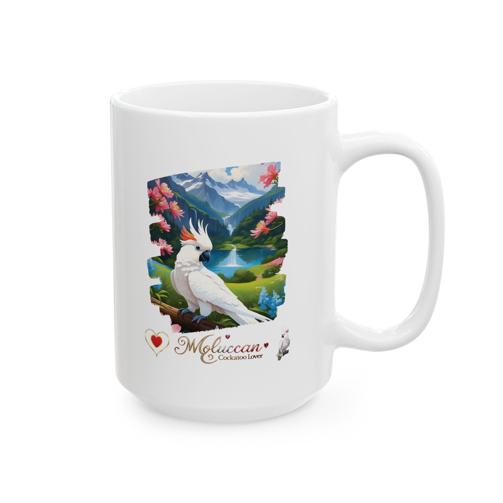 White Moluccan Cockatoo Lover Mug