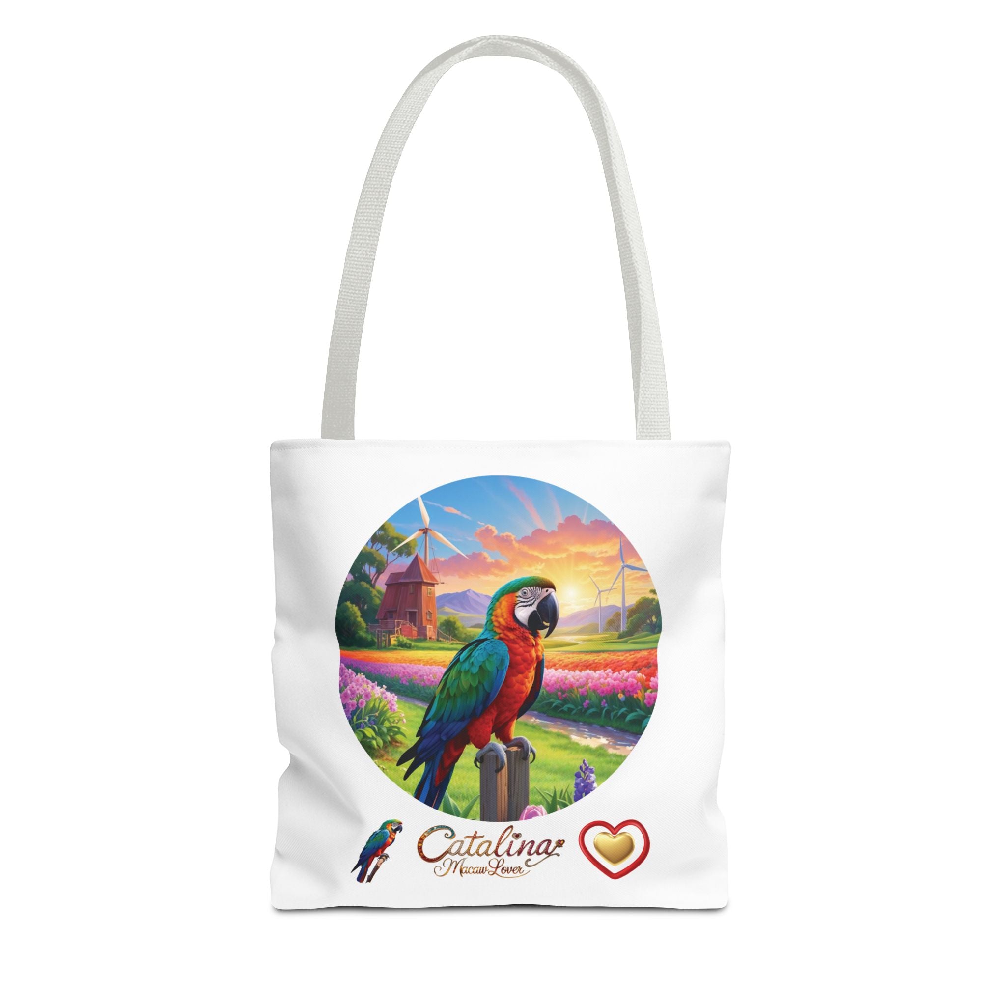 Catalina Macaw Lover Floral Tote Bag