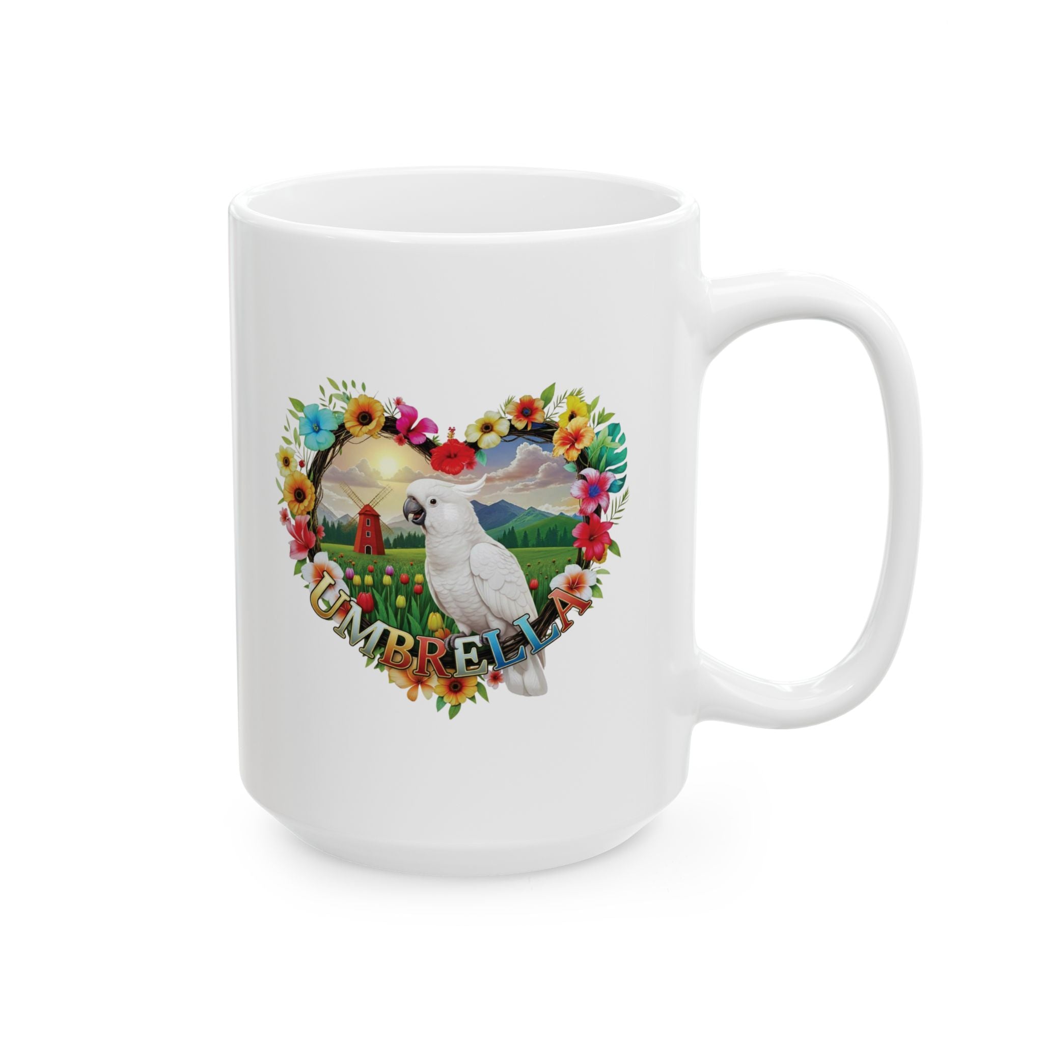 White Umbrella Cockatoo Mug