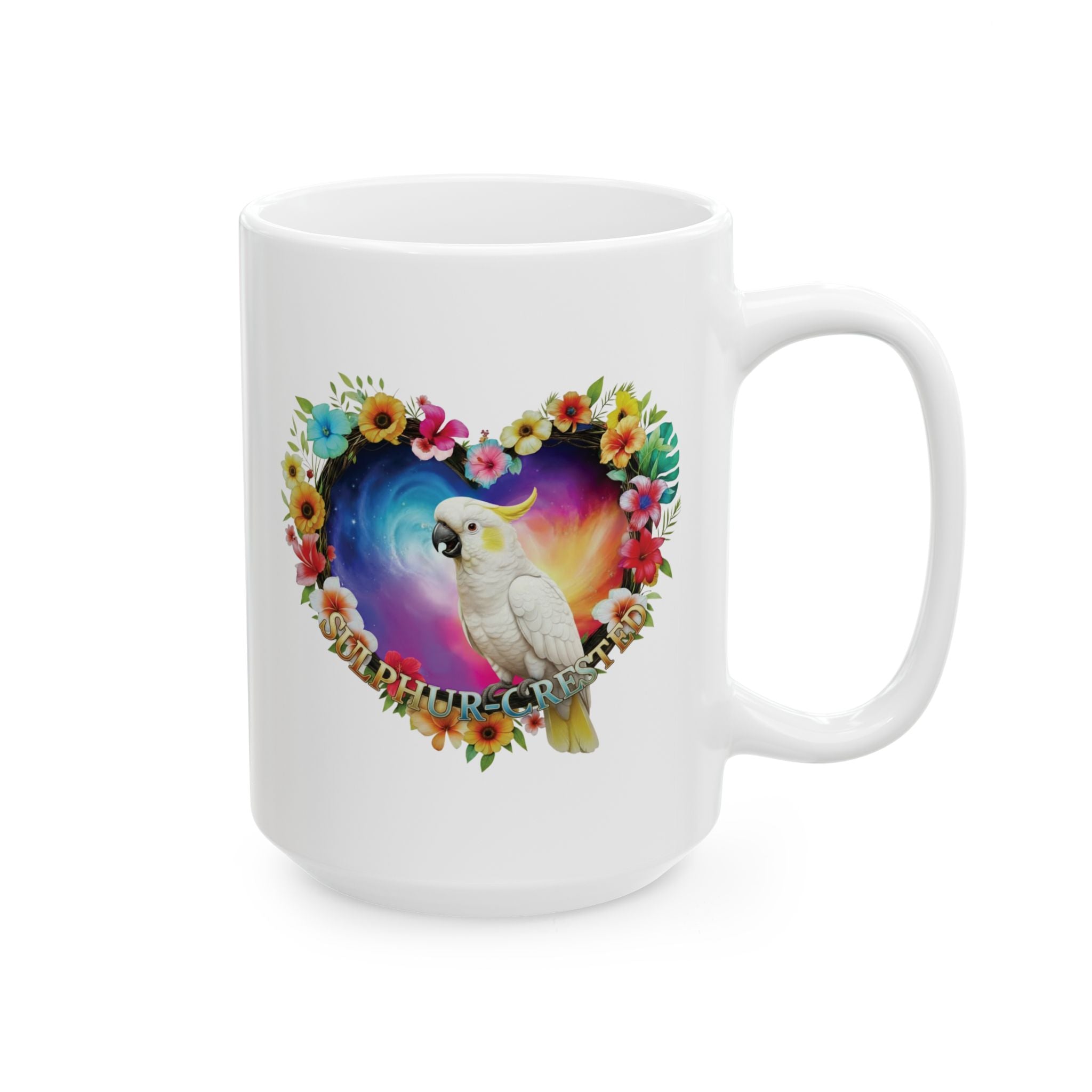 Sulphur Crested Floral  Mug