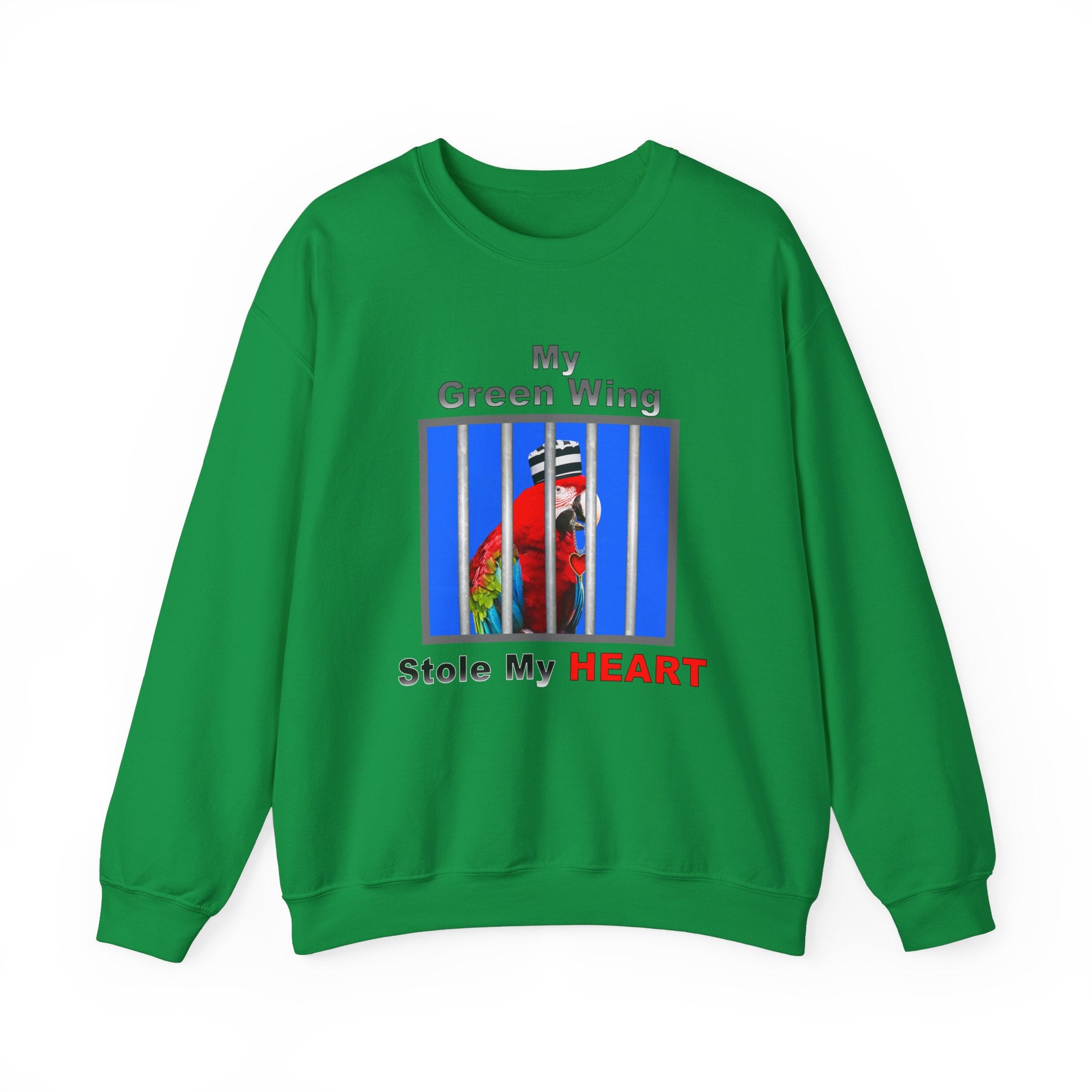My Green Winged Stole My Heart Jailbird Sweatshirt