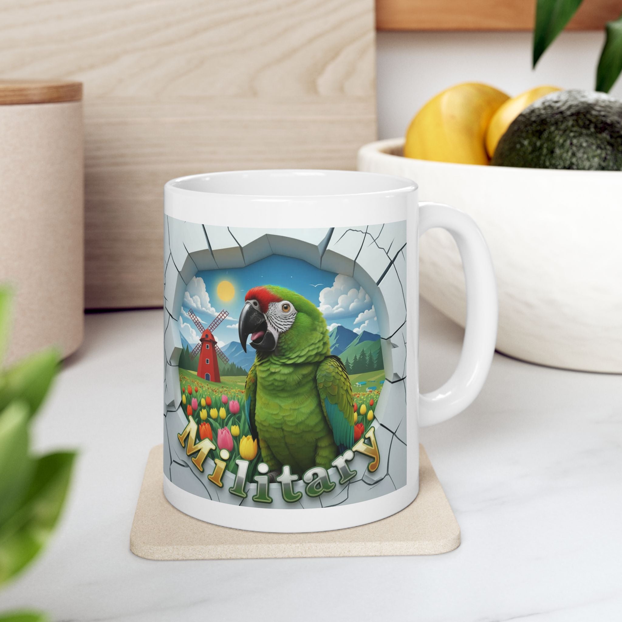 Military Meadow Scenic Mug