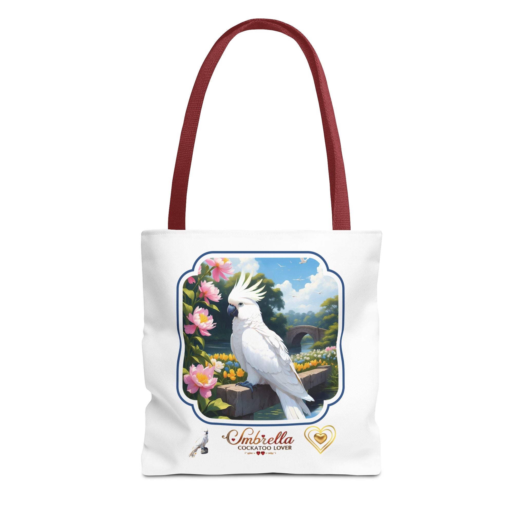 White Umbrella Cockatoo Lover Tote Bag