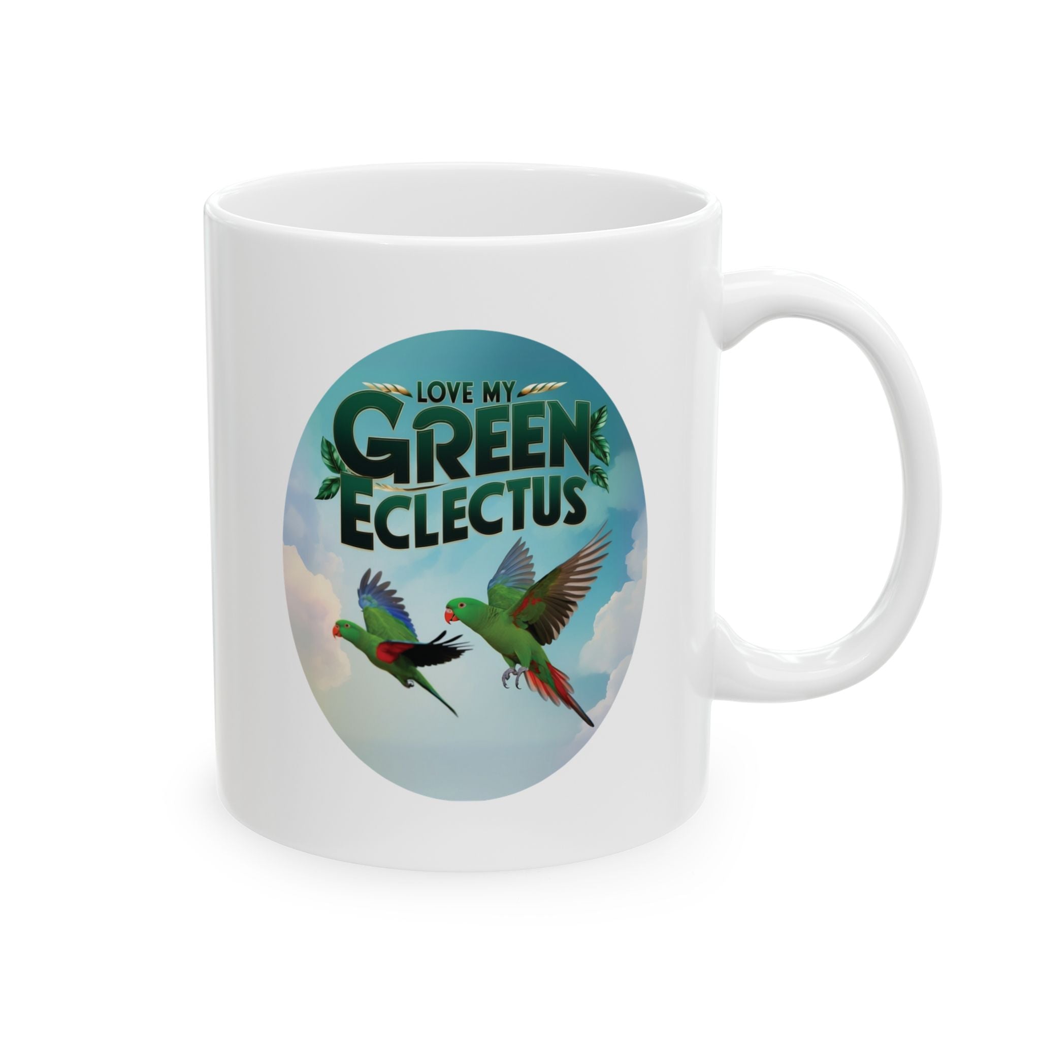 Love My Green Eclectus Mug