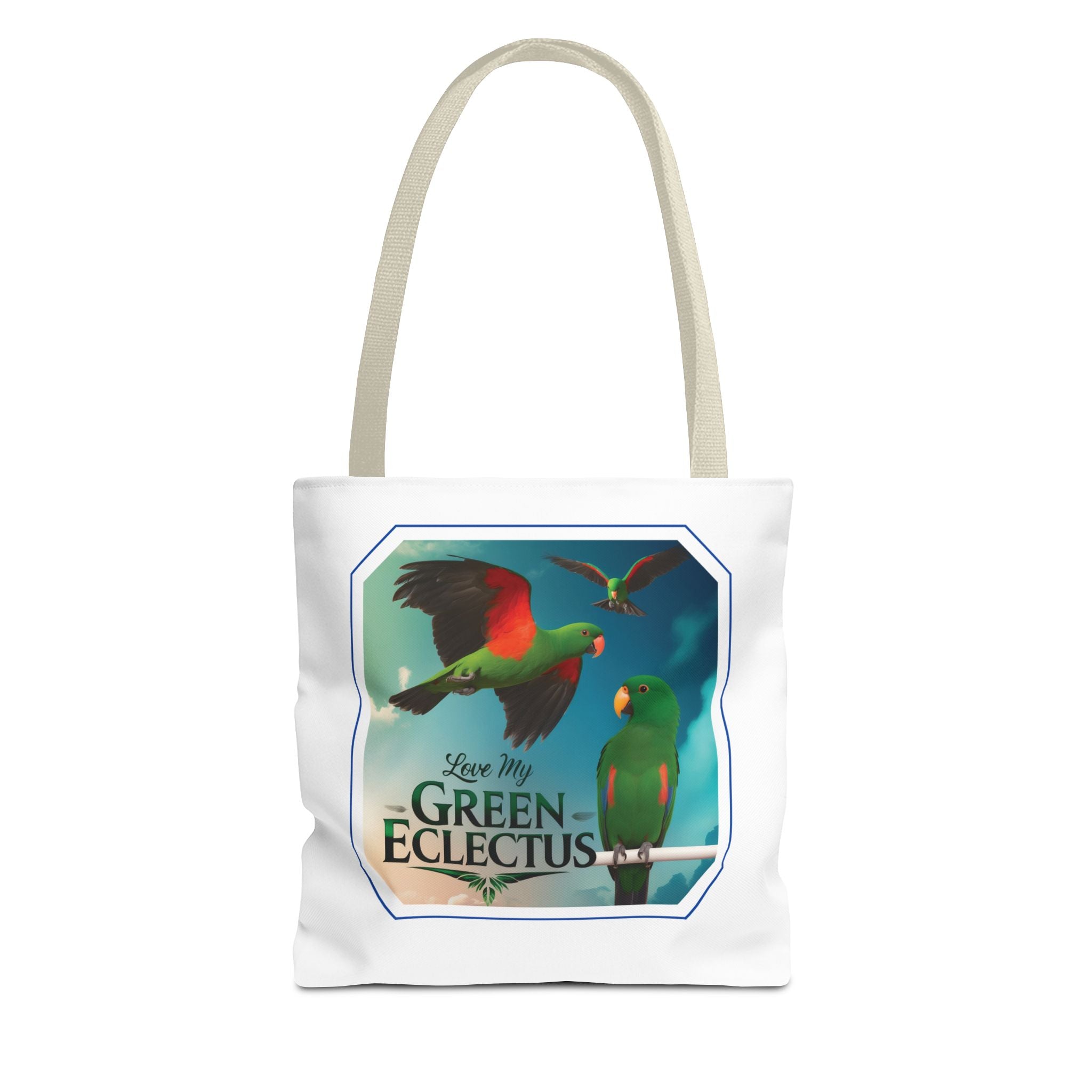 Green Eclectus Tote Bag