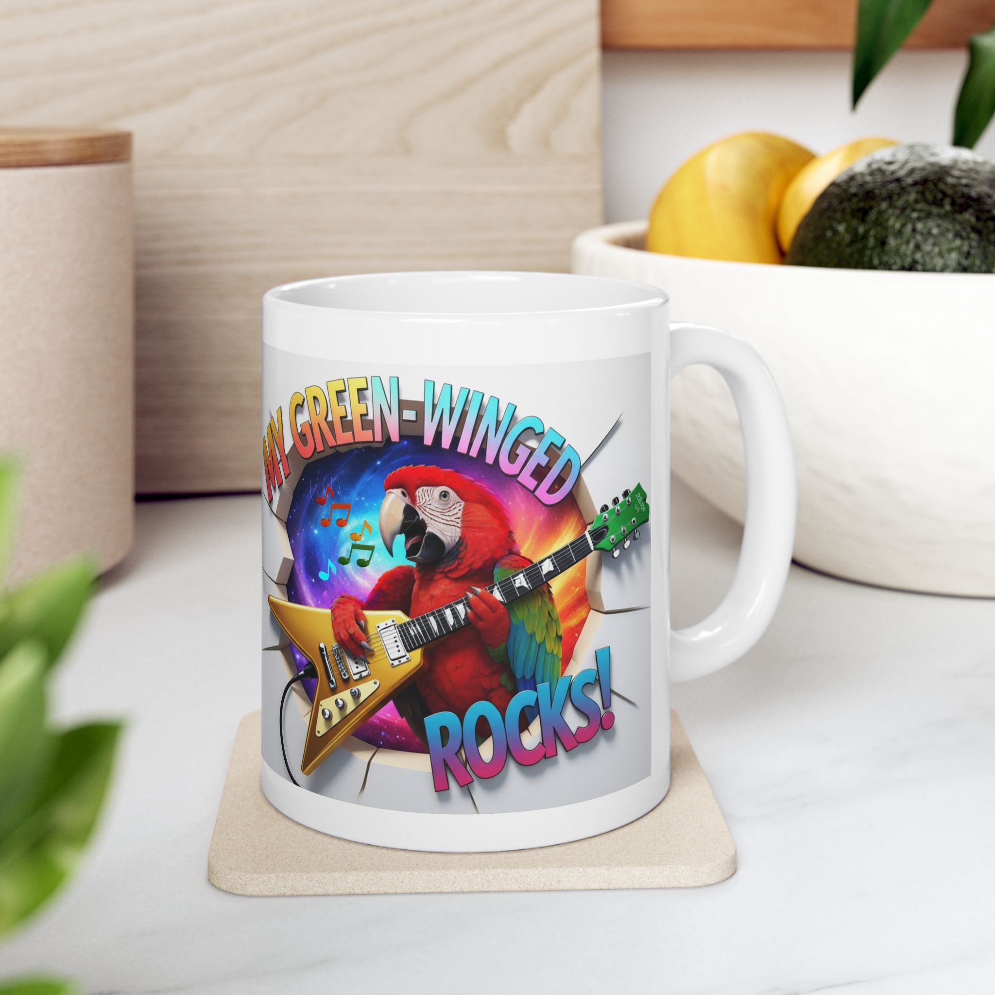 My Green Winged Rocks Mug