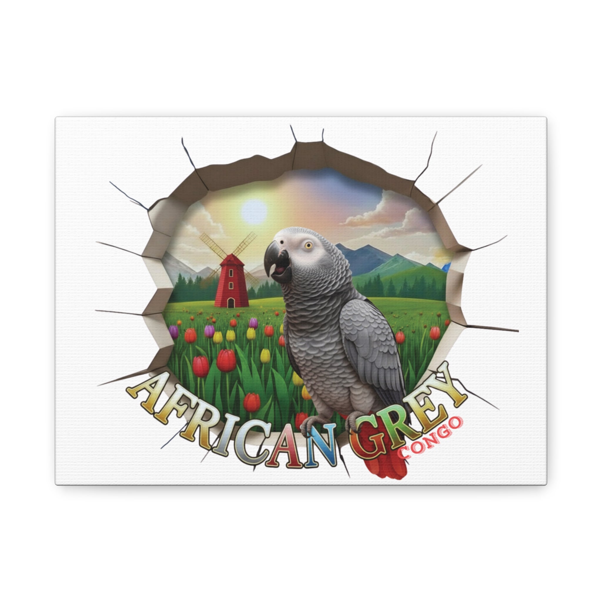 African Grey Congo Nature Wall-Hanging