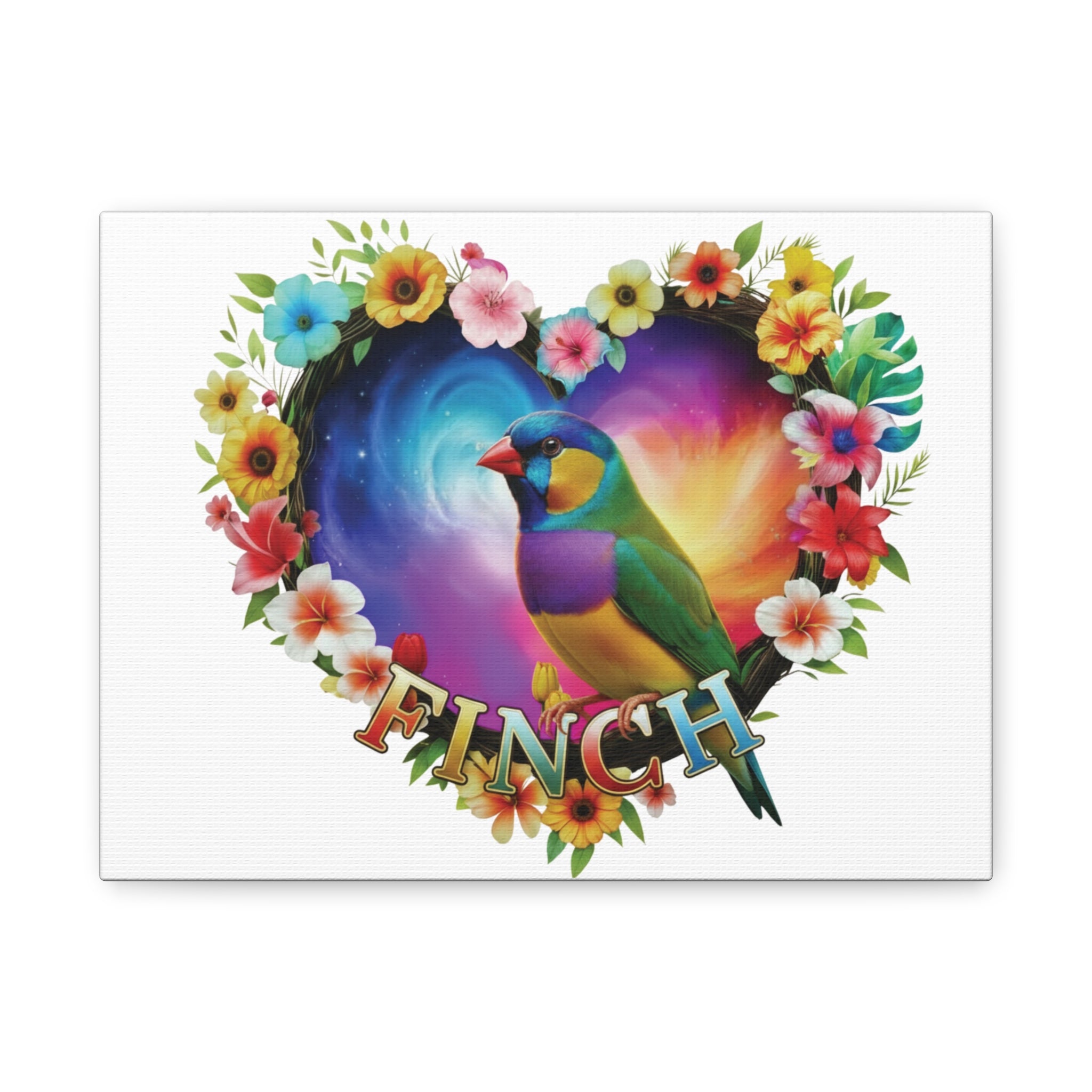 Finch Heart Design Wall-Hanging