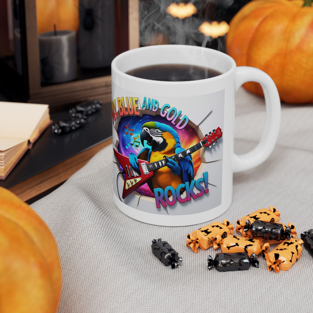 My Blue and Gold Rocks Mug