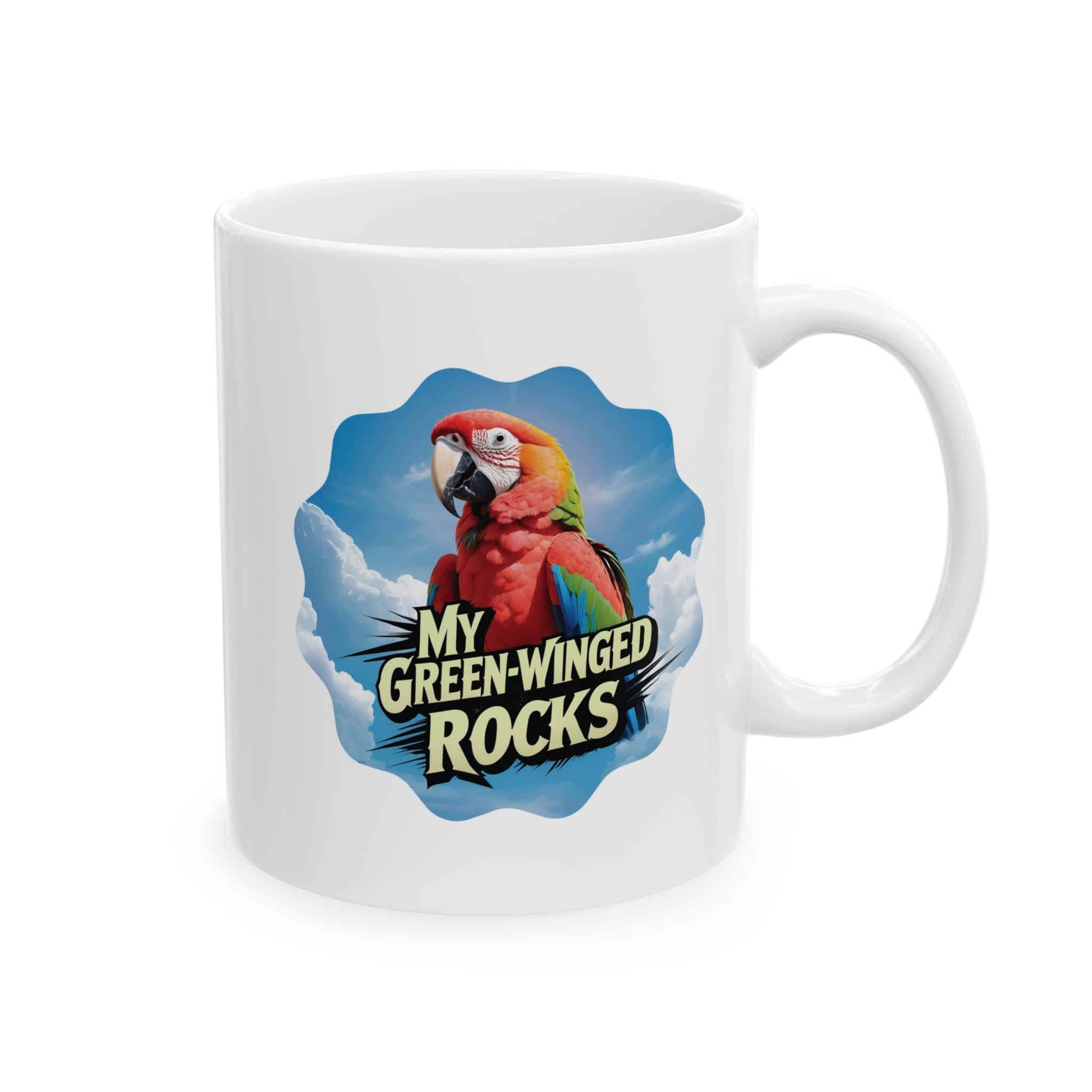 My Green Winged Rocks Mug