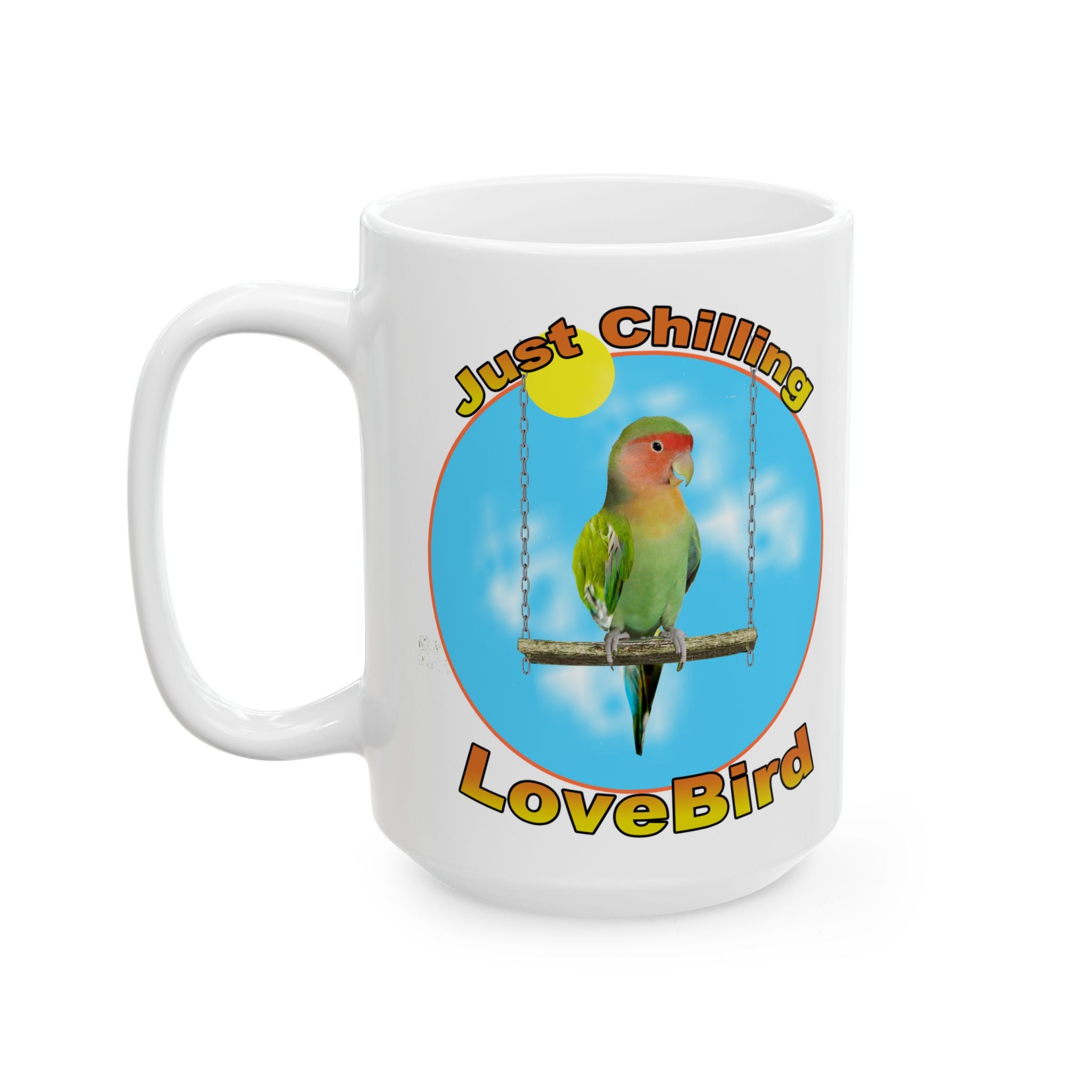 Just Chilling Swing Lovebird Mug