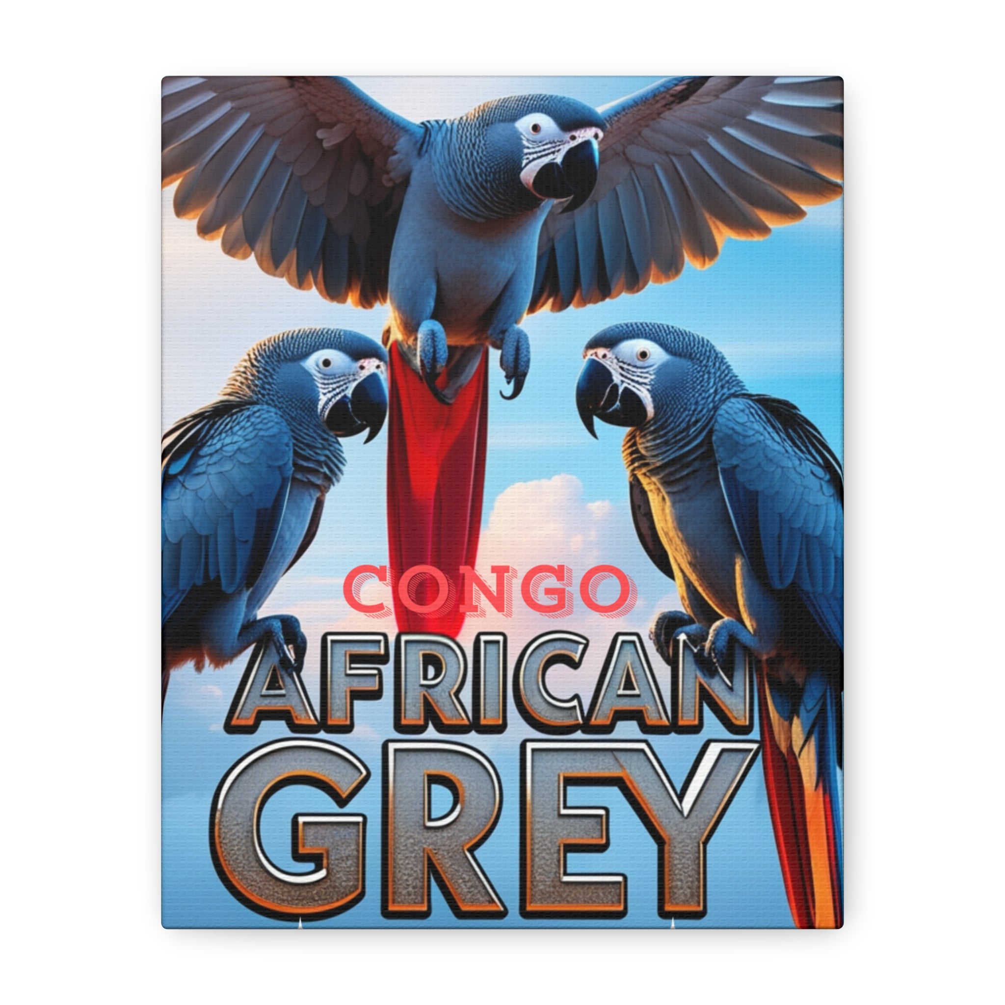 African Grey Congo Wall-Hanging