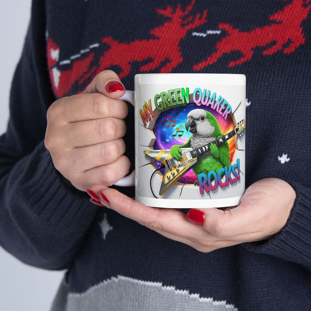 My Green Quaker Rocks Mug