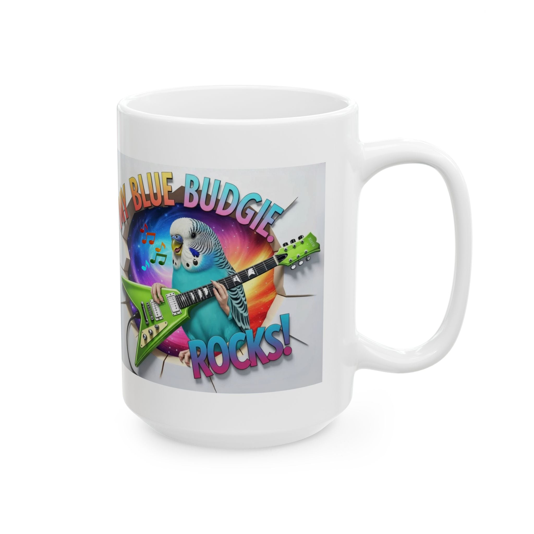My Blue Budgie Rocks Mug