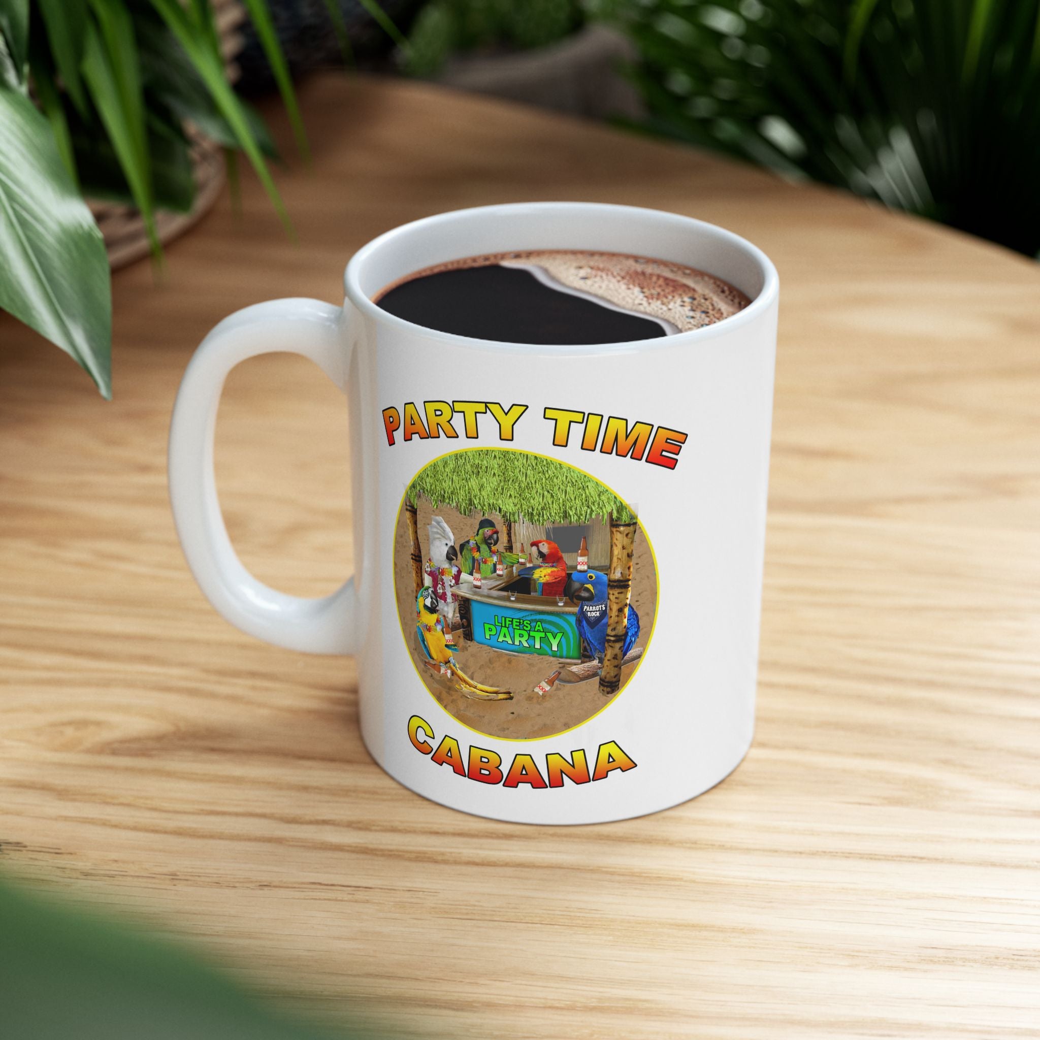 Party Time Cabana Hyacinth Mug