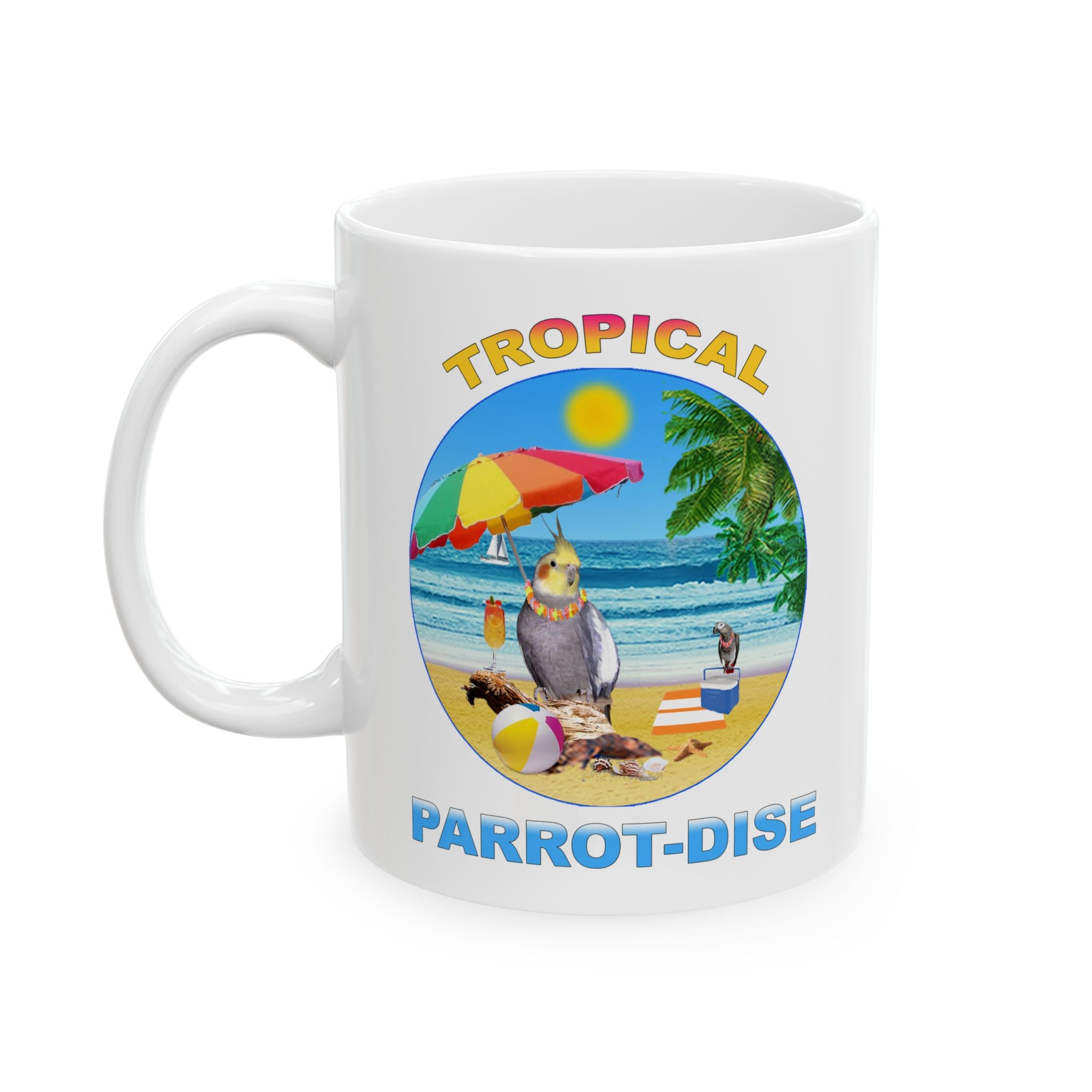 Tropical Parrot-Dise Cockatiel Mug