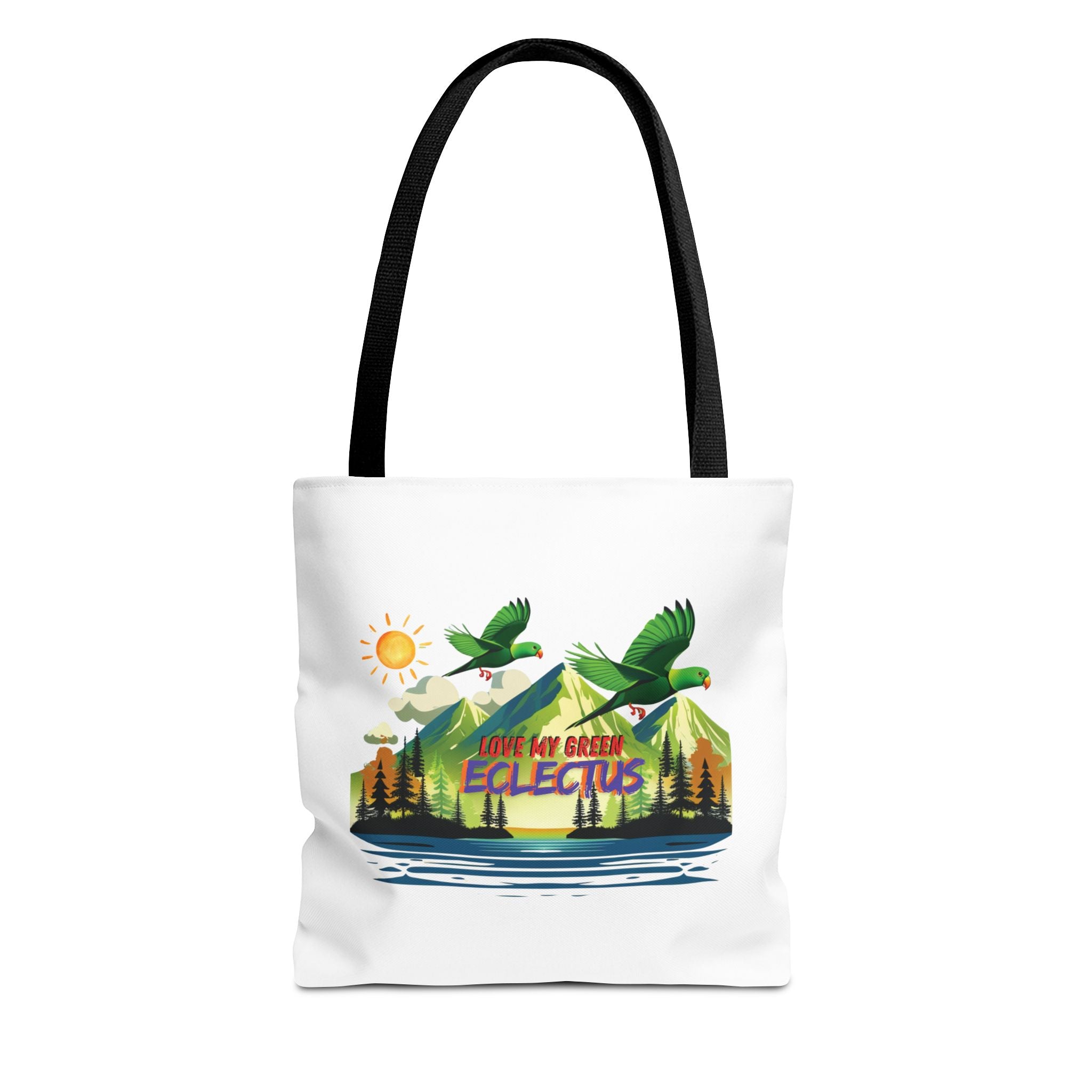 Green Eclectus Tote Bag