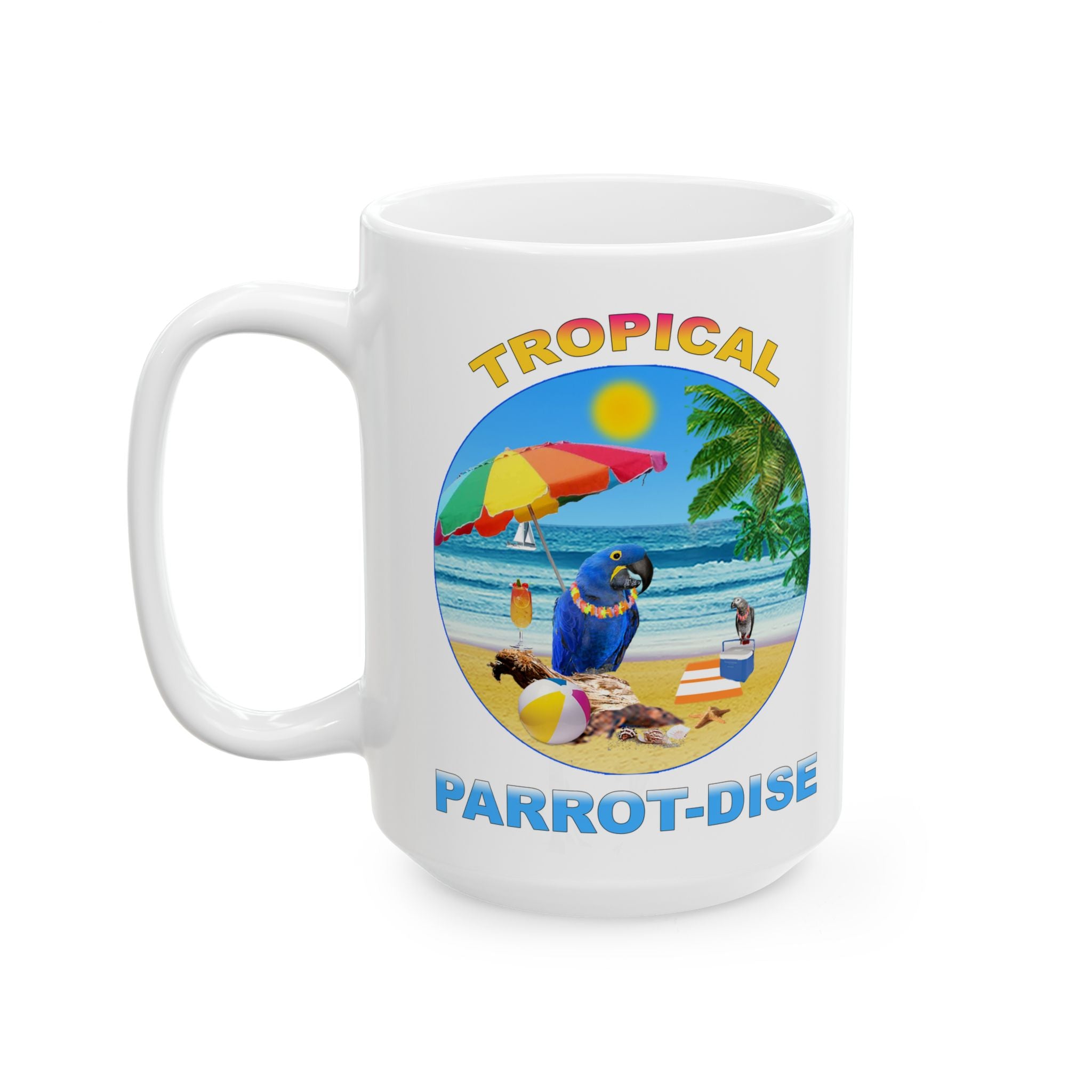 Tropical Parrot-Dise Hyacinth Mug