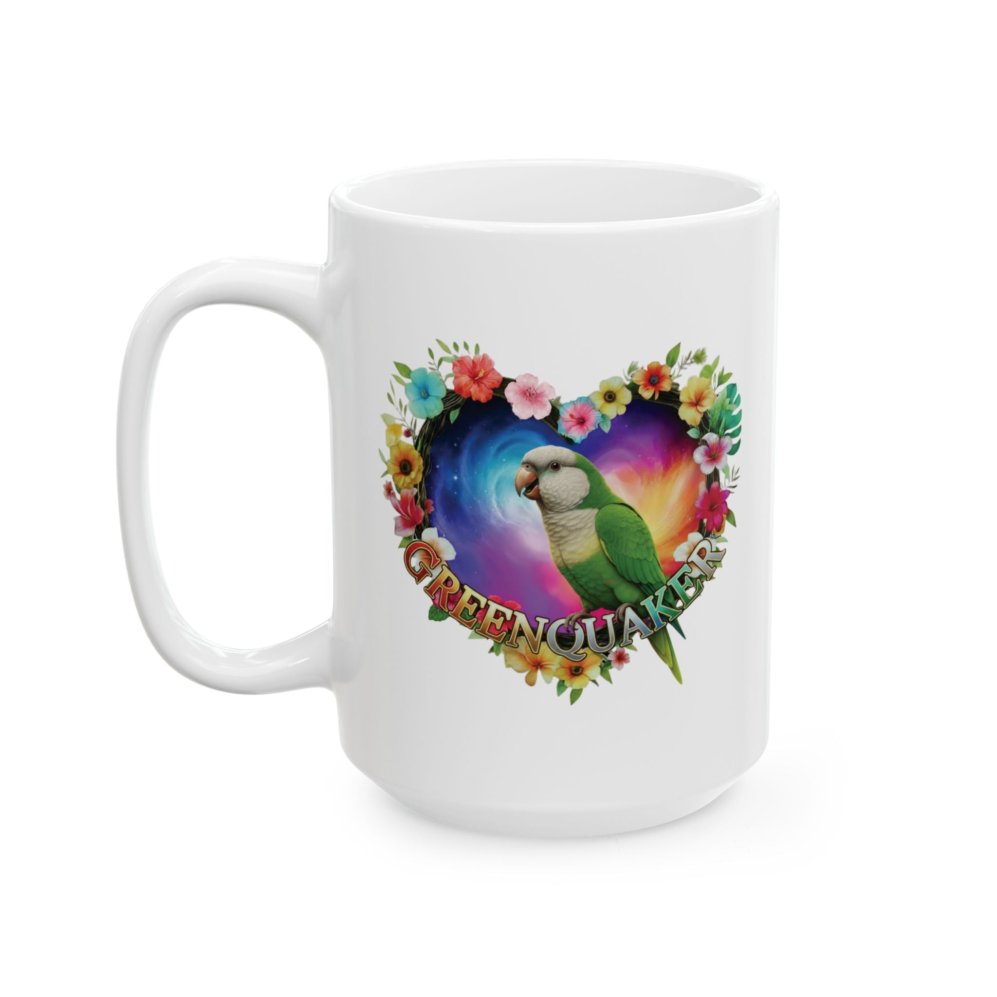 Colorful Green Quaker Mug