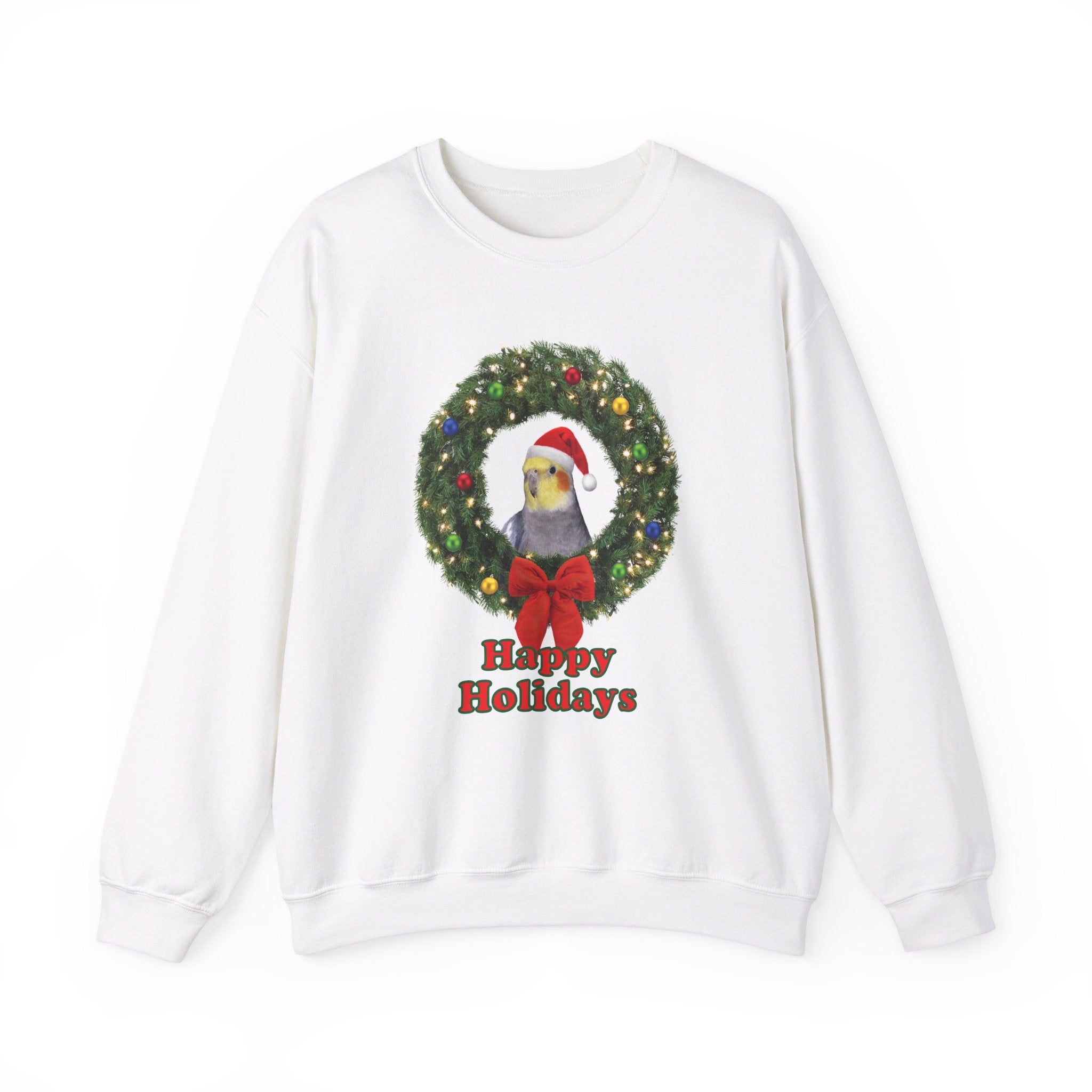 Happy Christmas Holidays Cockatiel Sweatshirt
