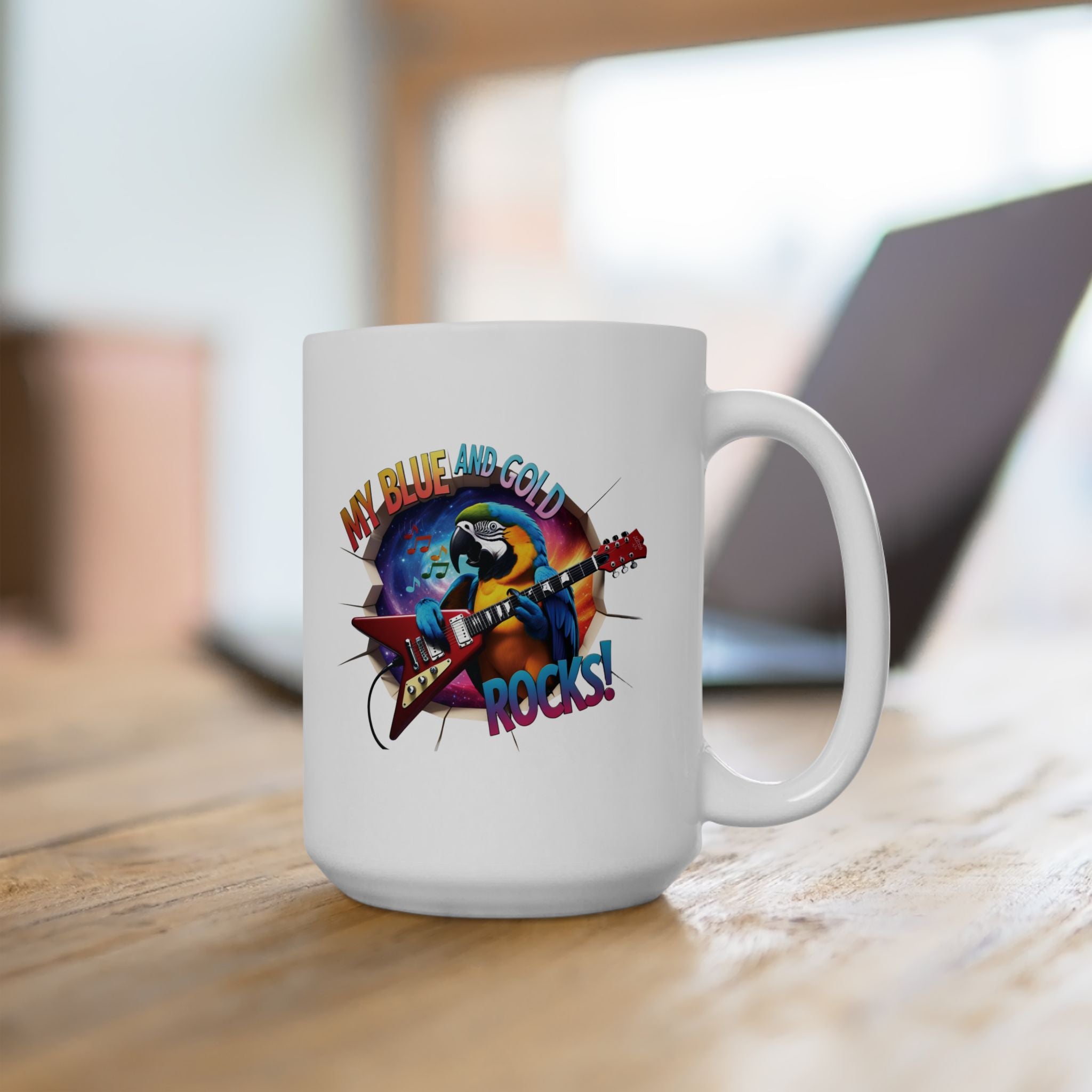 My Blue & Gold Rocks Mug