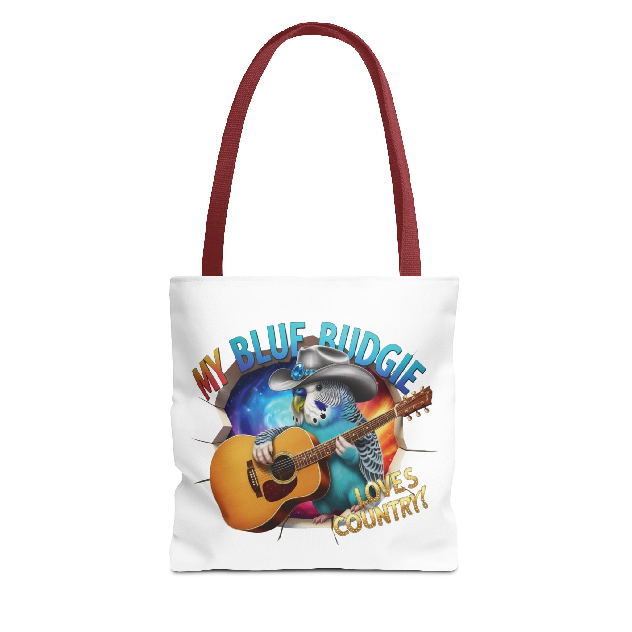 Blue Budgie Loves Country Tote Bag