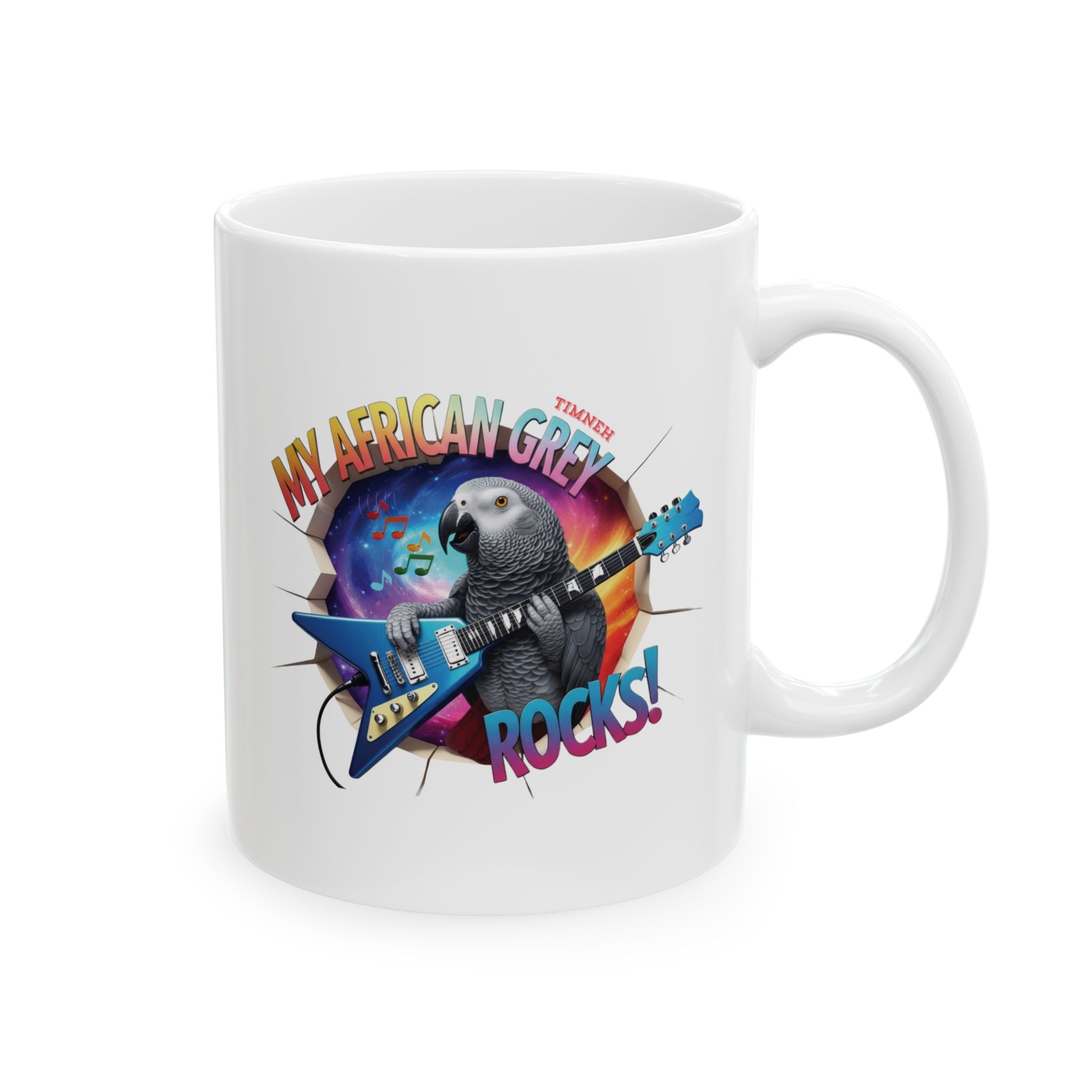 African Grey Timneh Rocks Mug