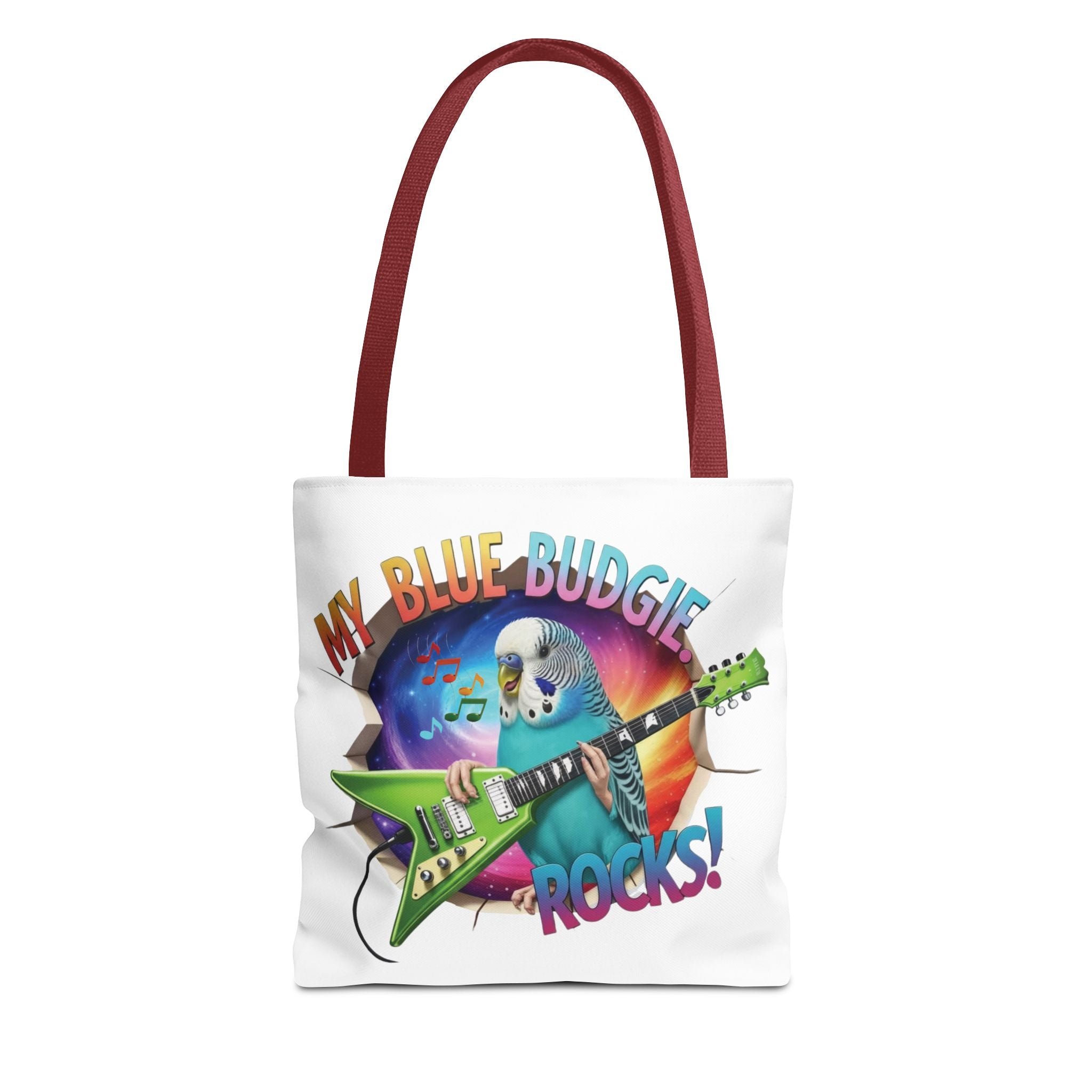 Blue Budgie Rocks Tote Bag