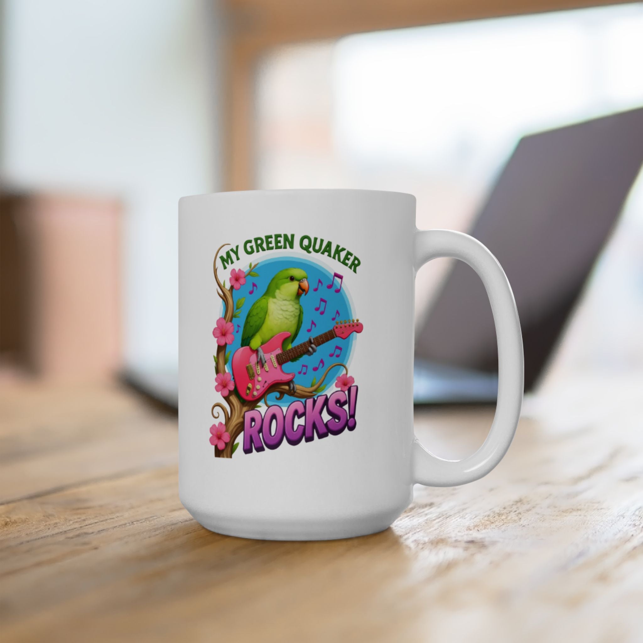 My Green Quaker Rocks Mug