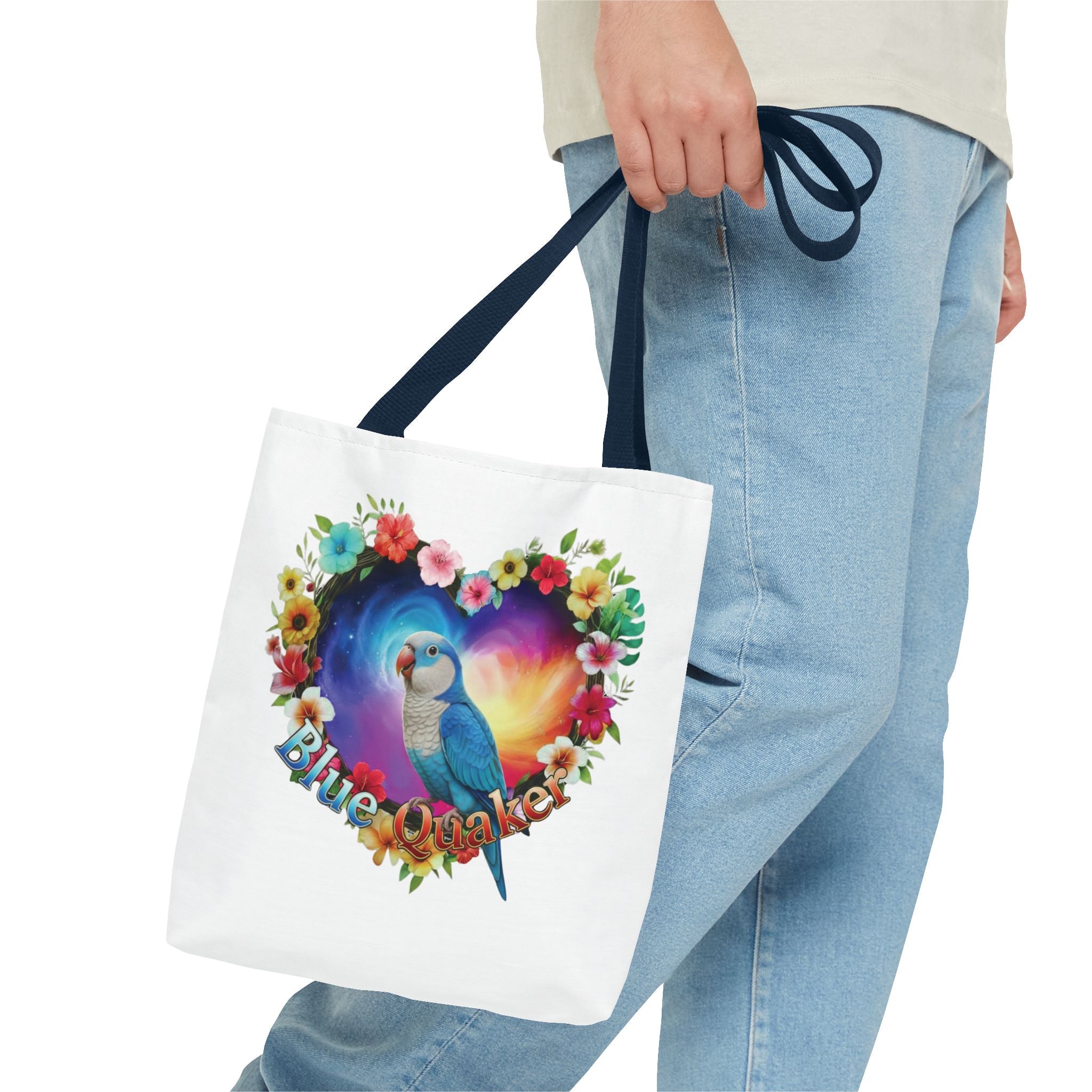 Blue Quaker Bird Tote Bag