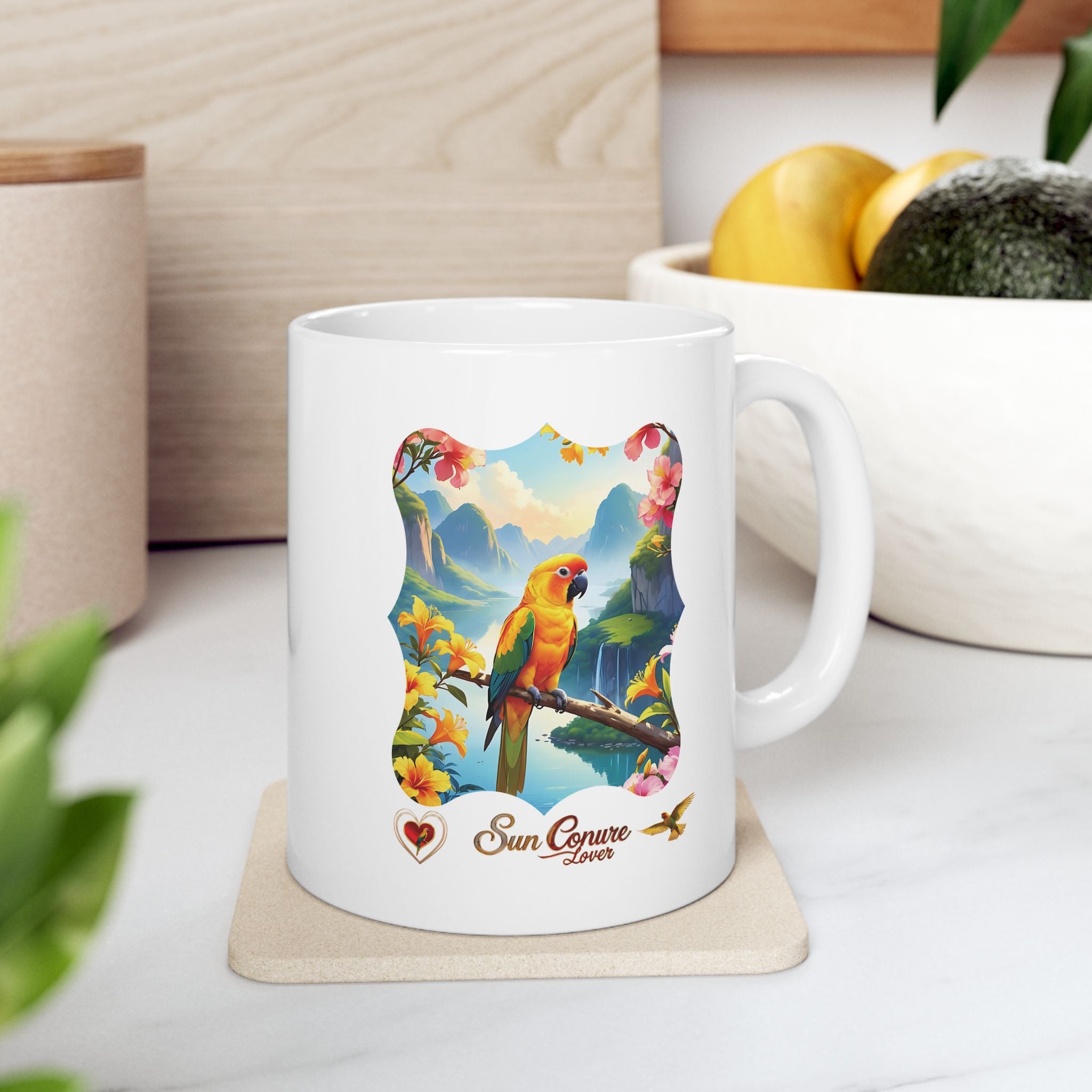 Sun Conure Lover Valley Mug