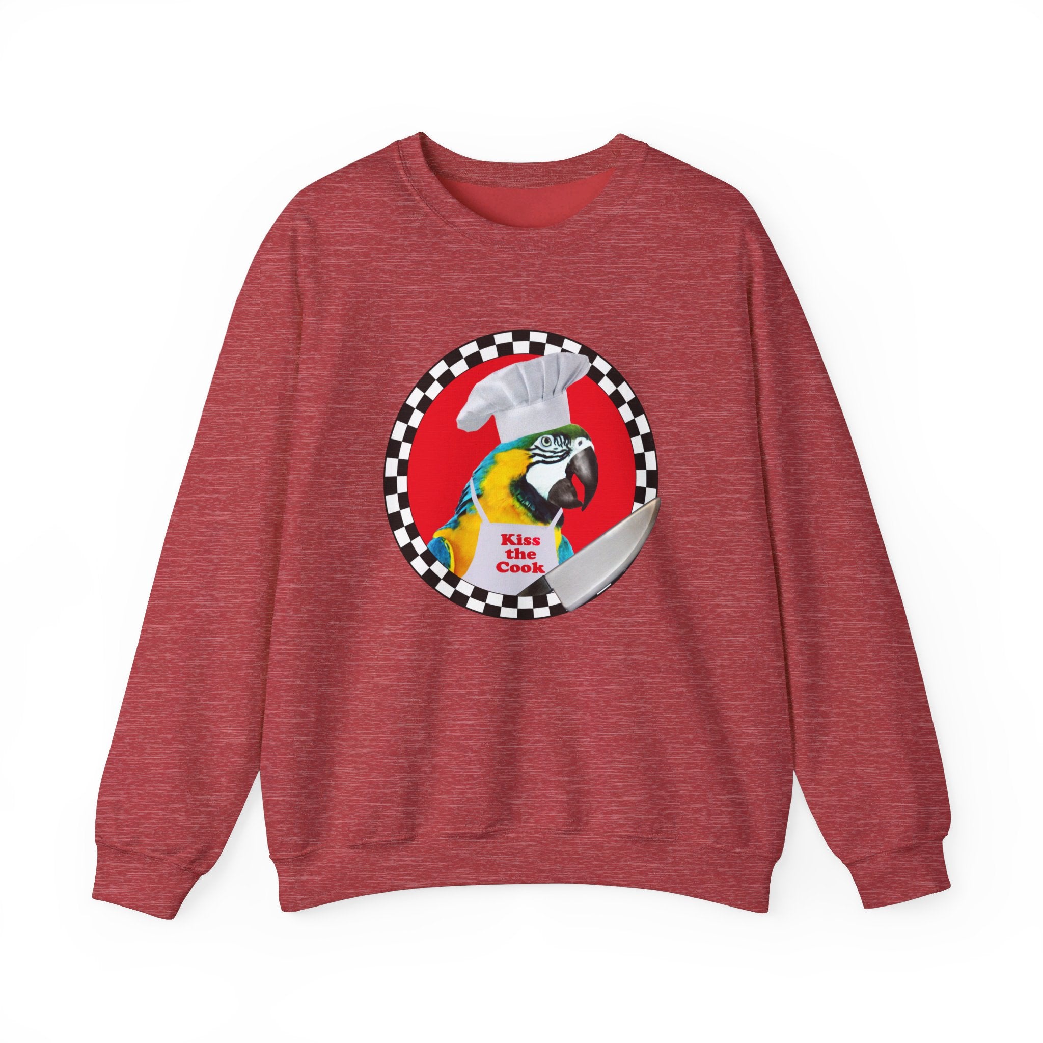 Kiss The Cook Blue And Gold Sweatshirt