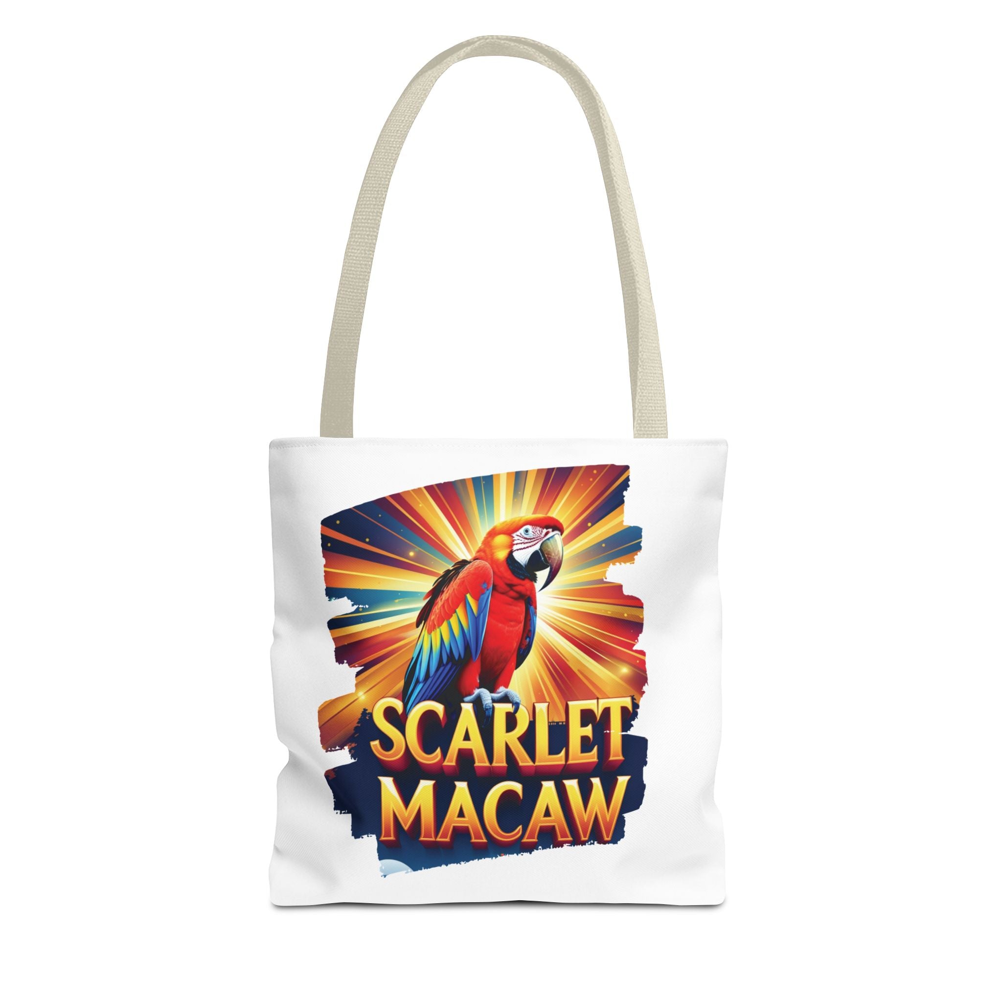Scarlet Macaw Sunburst Tote Bag